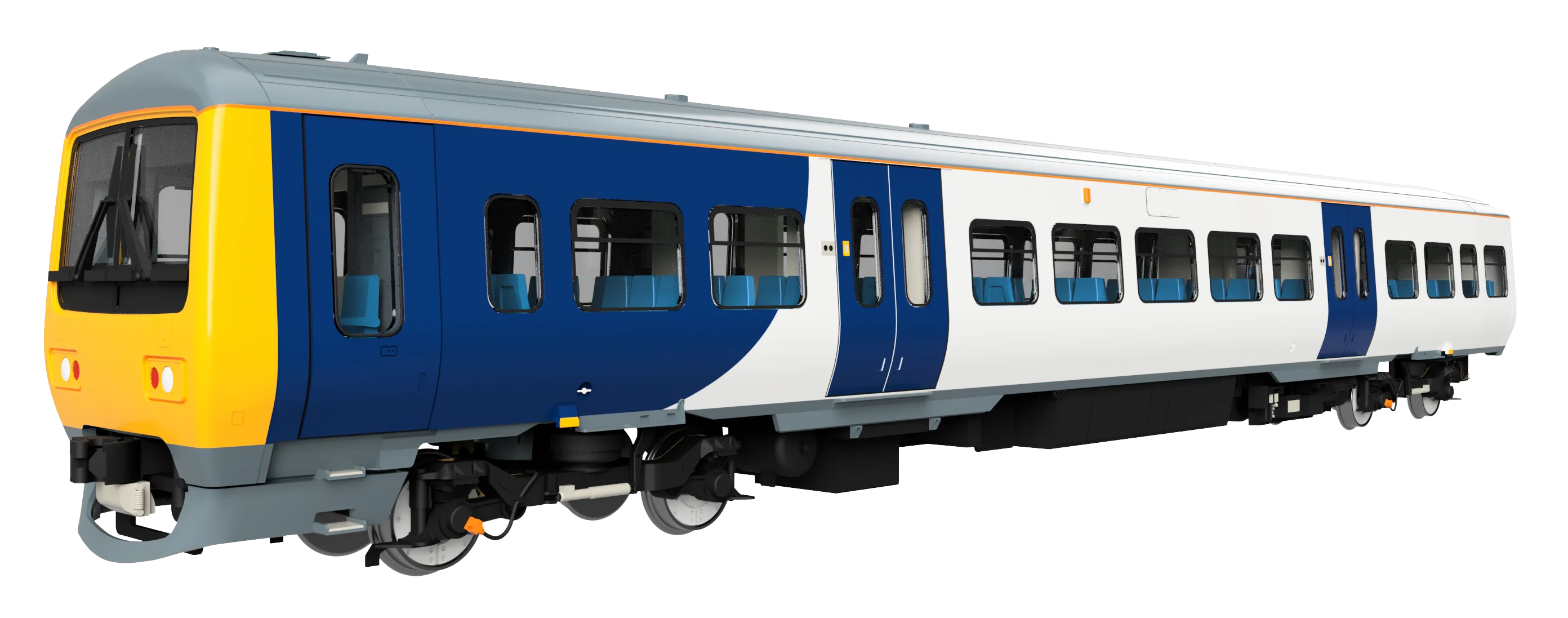 4D-323-006D Class 323 323225 Northern New – White / Blue 3 Car EMU Set - DCC Fitted - Image 2