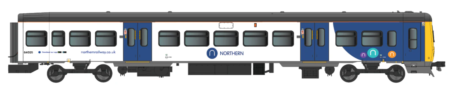 4D-323-006S Class 323 323225 Northern New – White / Blue 3 Car EMU Set - DCC Sound Fitted - Image 7