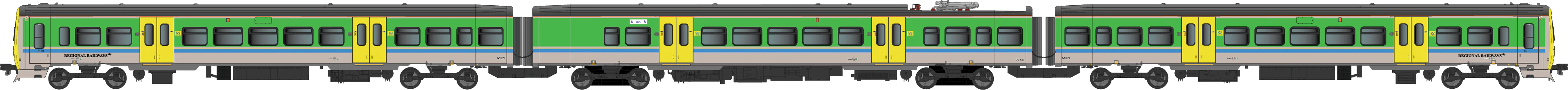 4D-323-007S Class 323 323221 Regional Railways Centro Heritage Repaint 3 Car EMU Set - DCC Sound Fitted - Image 3