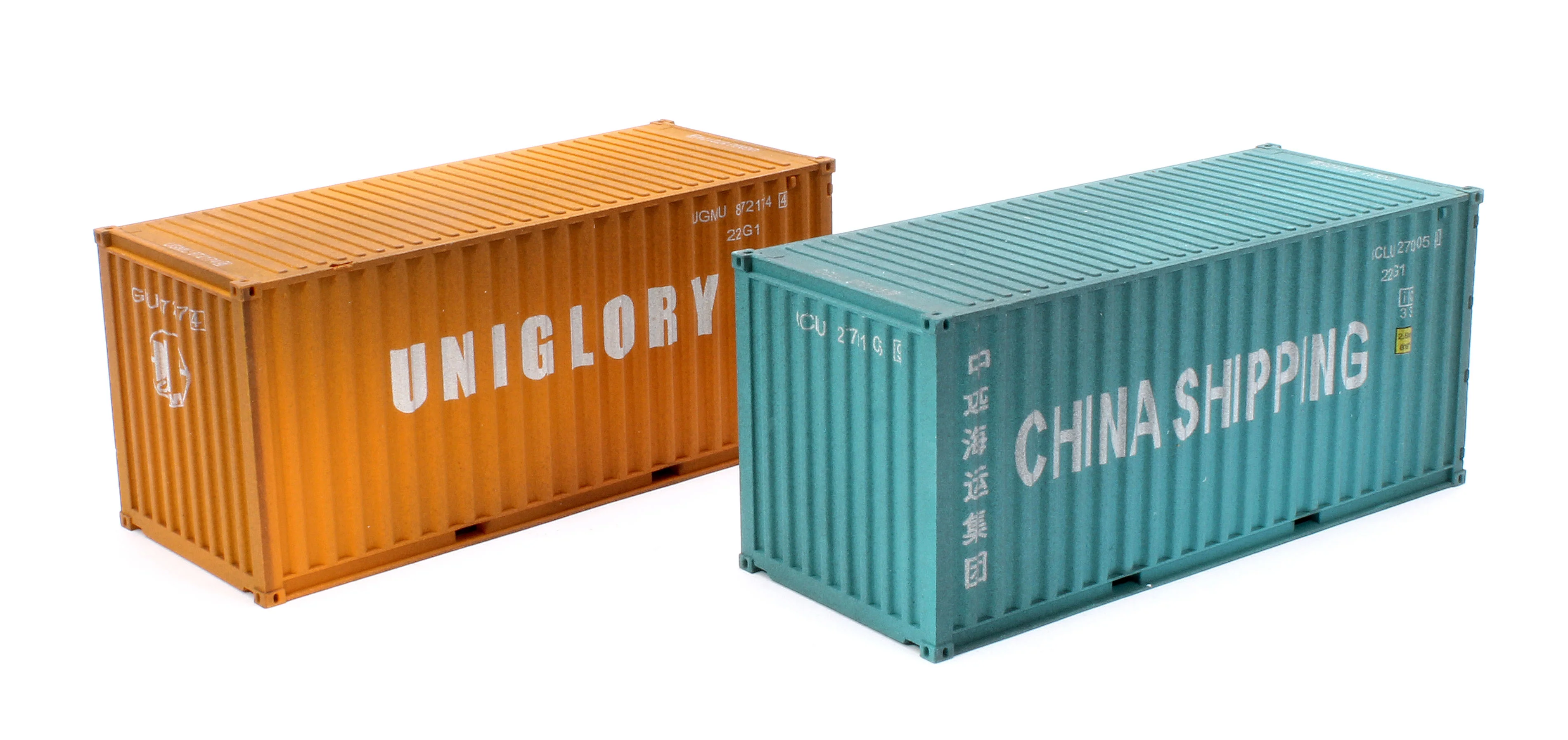 4F-028-215 20Ft' Container Uniglory 872174 4/ China Shipping 270105 9 - Weathered