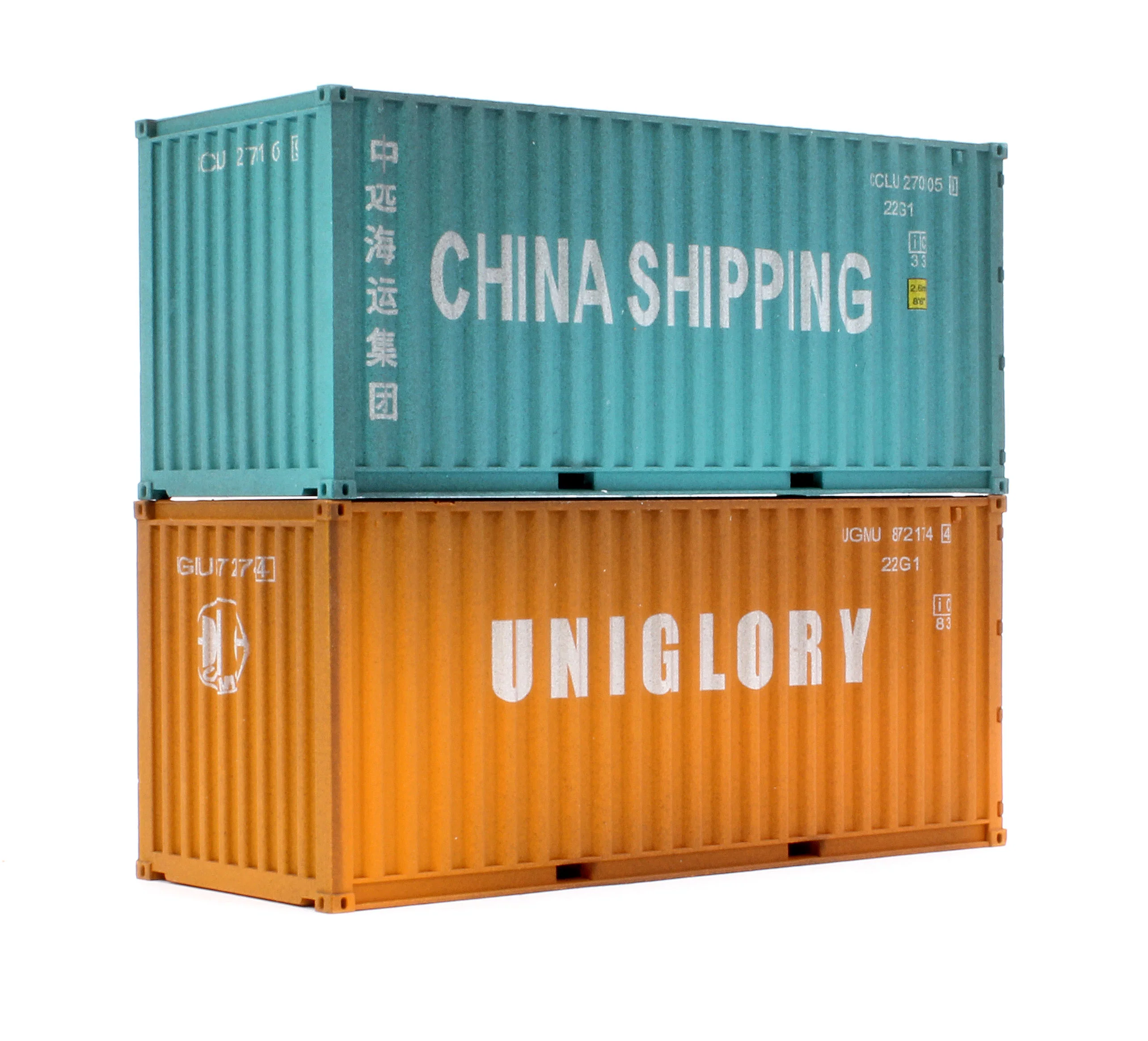 4F-028-215 20Ft' Container Uniglory 872174 4/ China Shipping 270105 9 - Weathered - Image 2