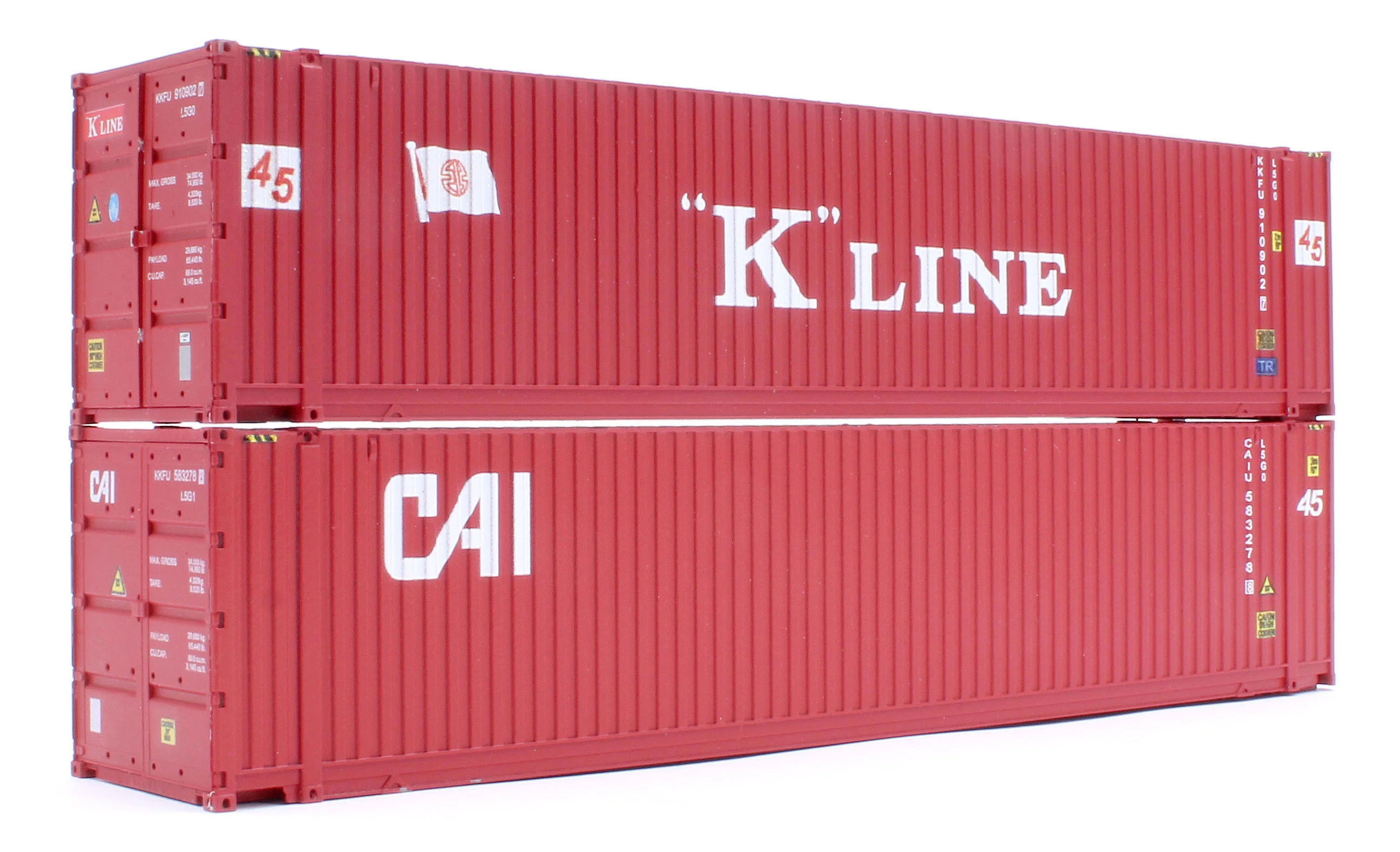 4F-028-219 45ft High Cube Container K Line & Cai Twin Pack