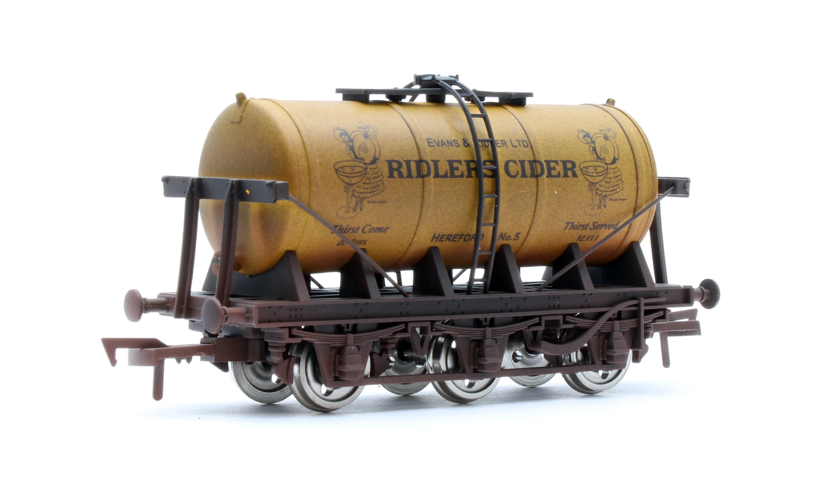 4F-031-140 6 Wheel Milk Tanker Ridlers Cider Weathered - Image 2