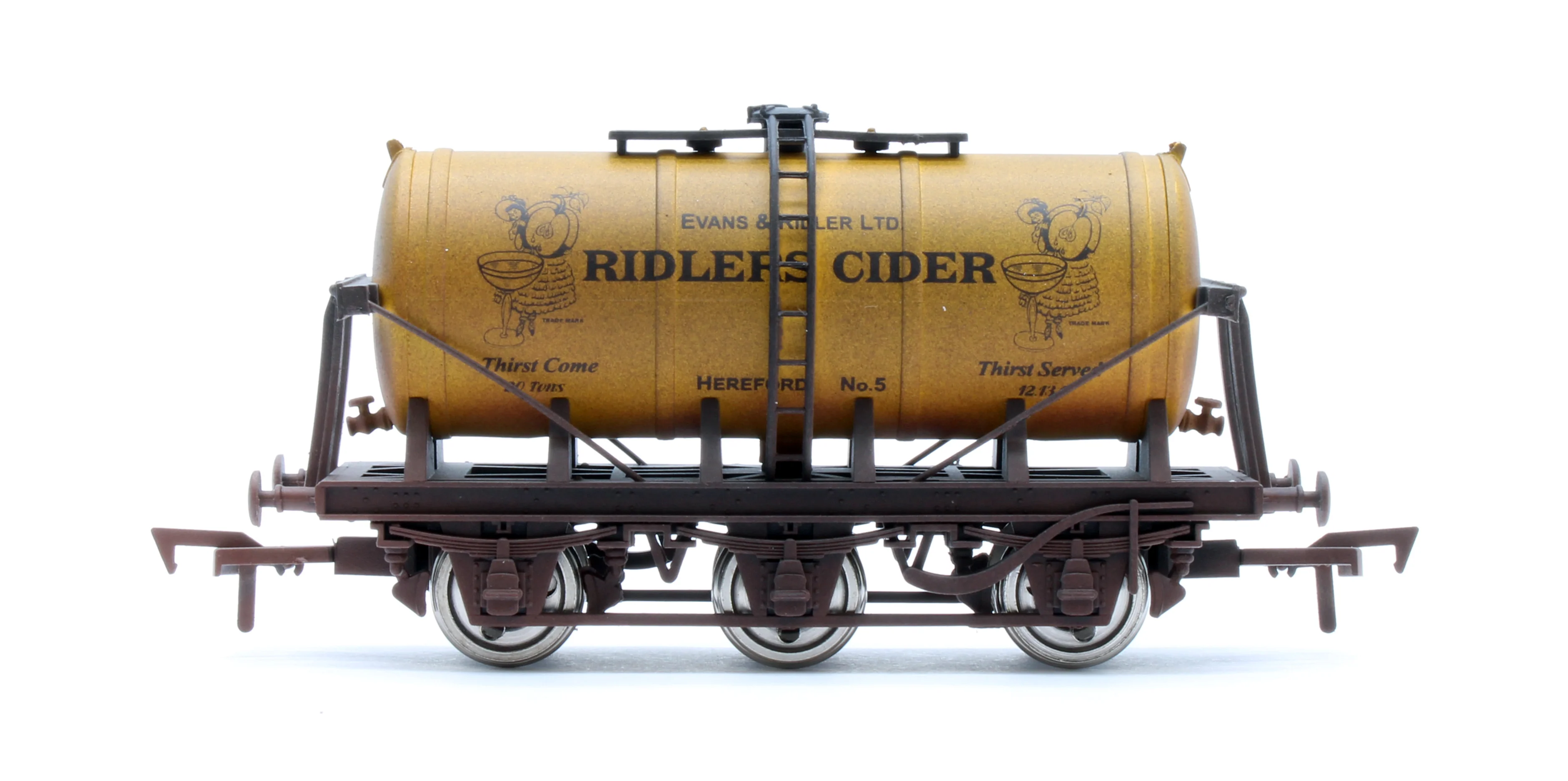 4F-031-140 6 Wheel Milk Tanker Ridlers Cider Weathered - Image 3