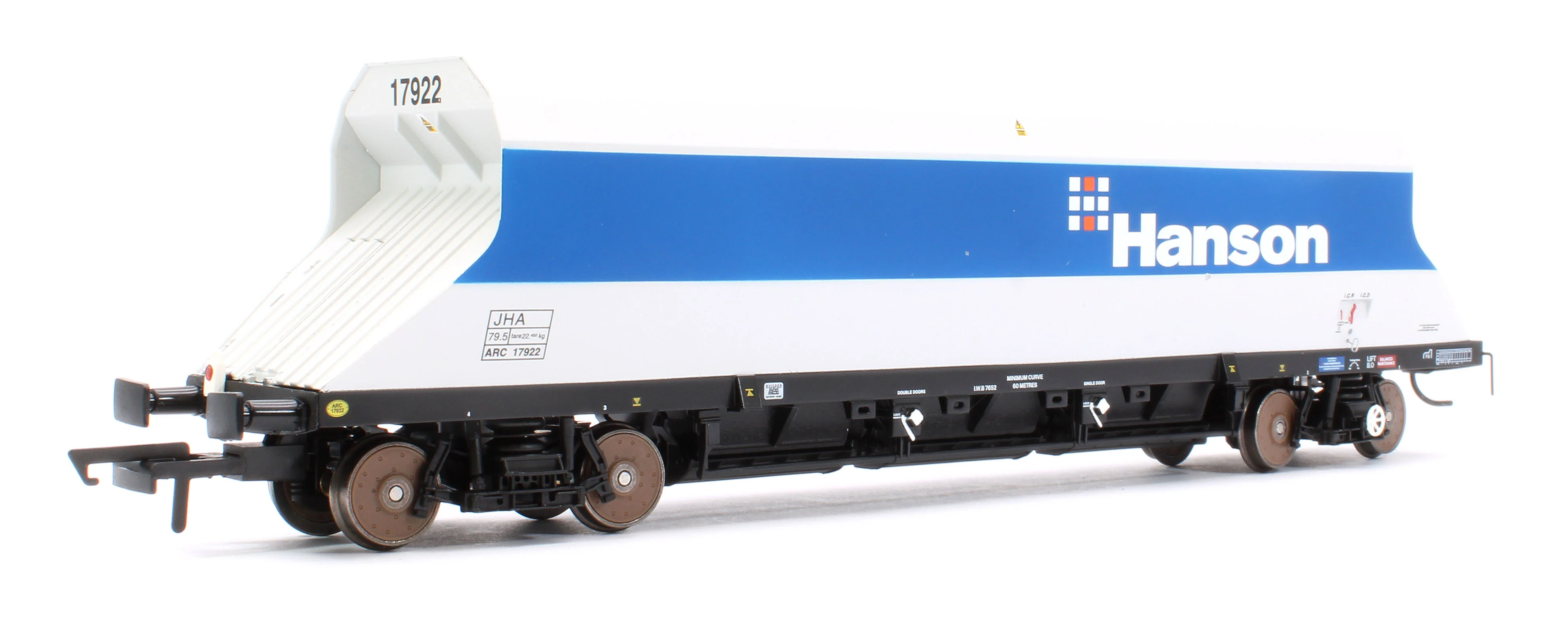 4F-081-004 P & D JHA (end hopper) Hanson Blue & Grey 17922