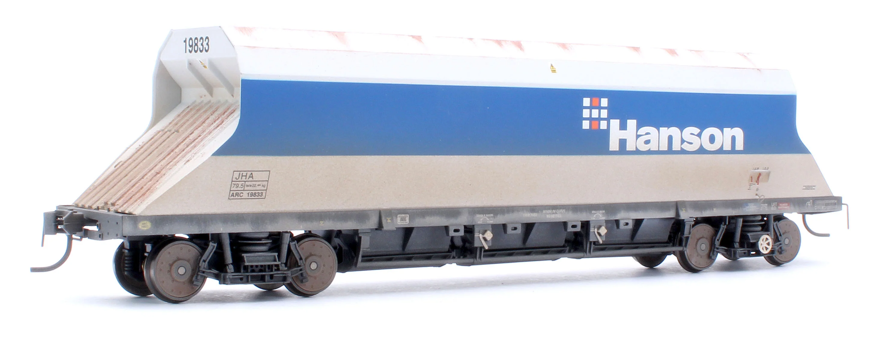 4F-081-106W Custom Weathered P & D JHA (middle hopper) Hanson Blue & Grey 19833 - Image 3