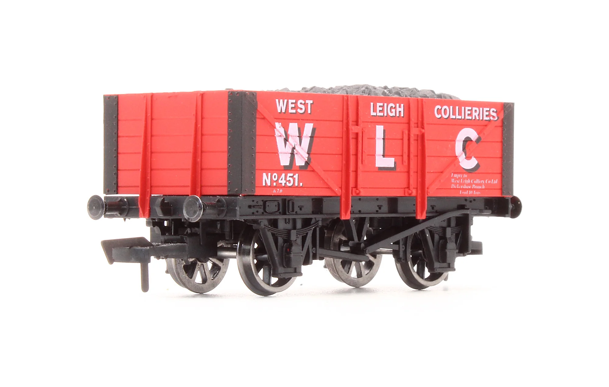 Pre-Owned 'West Leigh Collieries' 5 Plank Wagon No.451 - Limited Edition