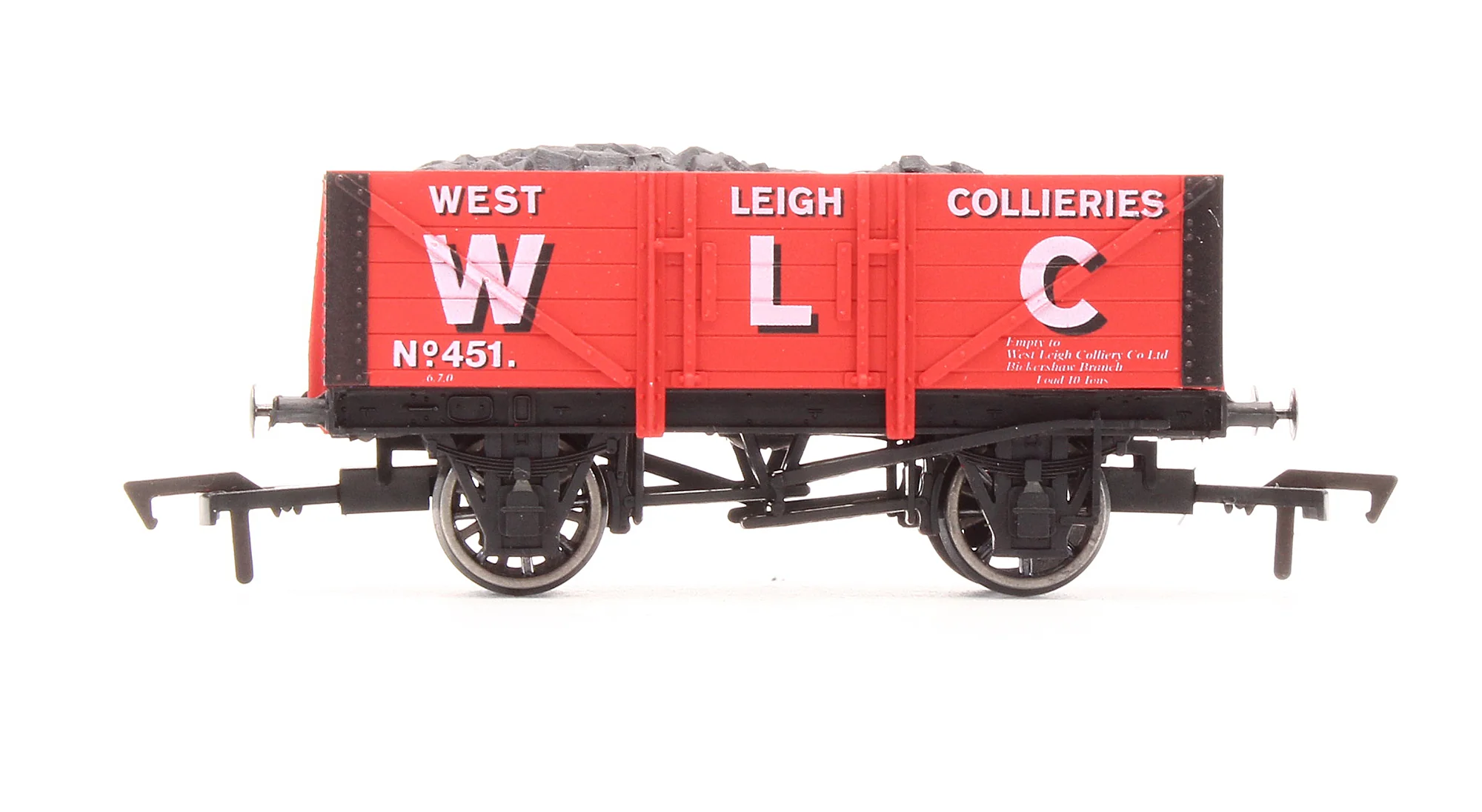 Pre-Owned 'West Leigh Collieries' 5 Plank Wagon No.451 - Limited Edition - Image 3