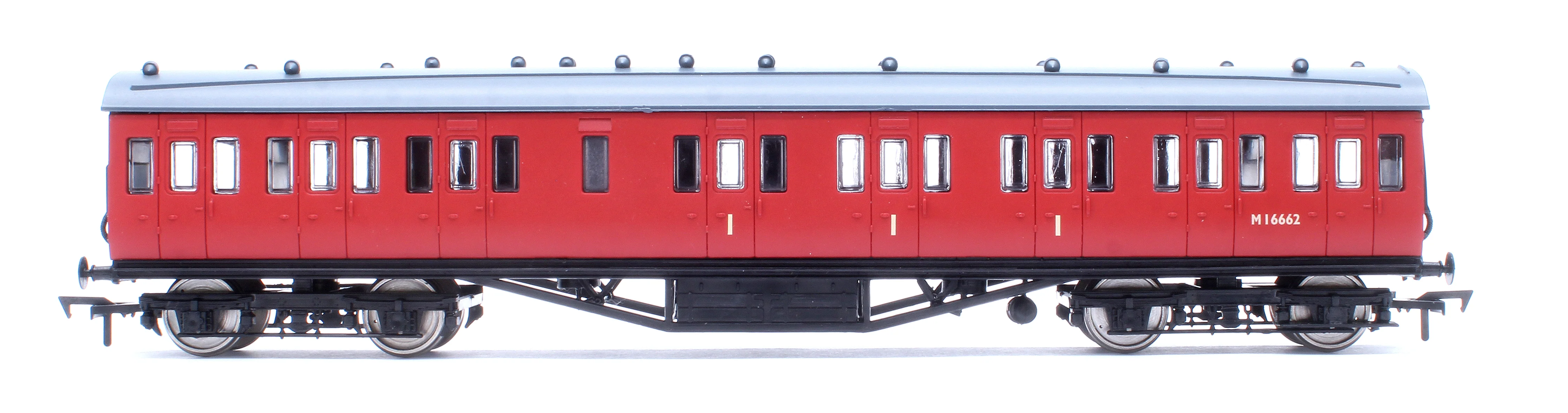 4P-010-052 57ft Stanier Non-Corridor Composite M16662 BR Unlined Carmine - Image 2