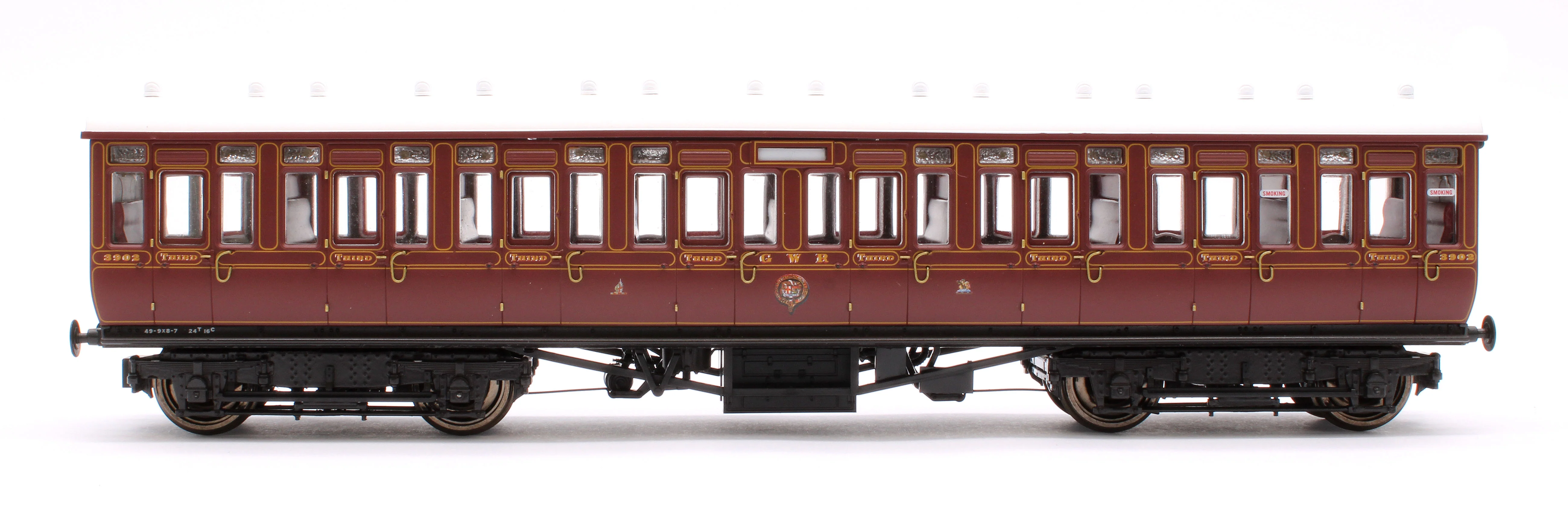 4P-020-012 GWR Toplight Mainline City Lined Crimson All Third 3902 Set 1 - Image 2