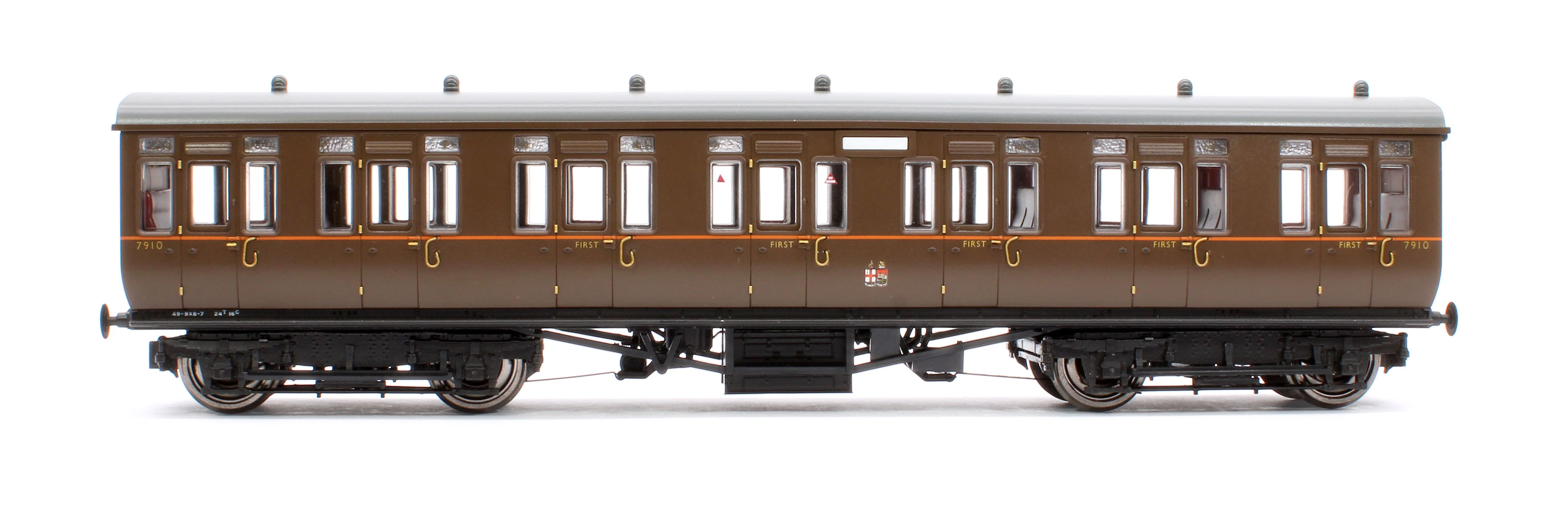 4P-020-422 GWR Toplight Mainline City GWR All Brown Composite 7910 Set 5 - Image 2
