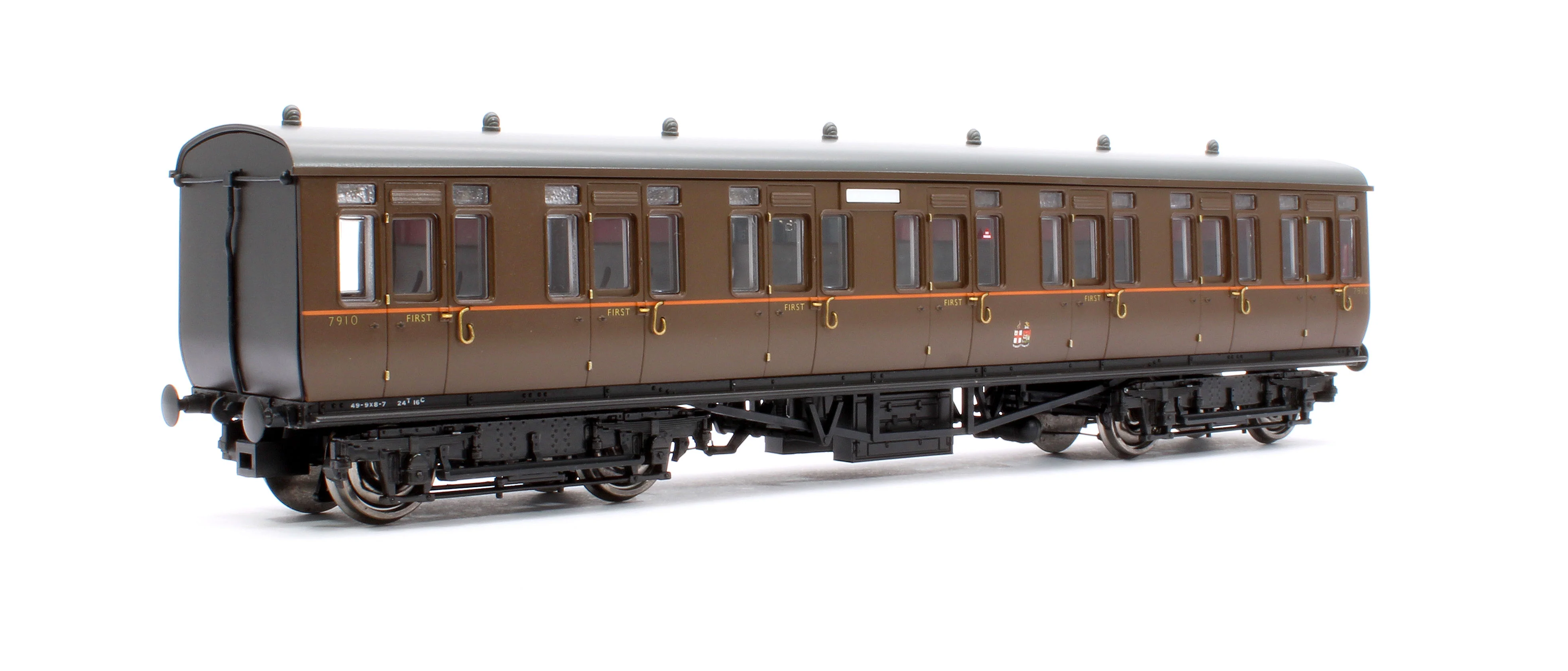 4P-020-422 GWR Toplight Mainline City GWR All Brown Composite 7910 Set 5 - Image 3