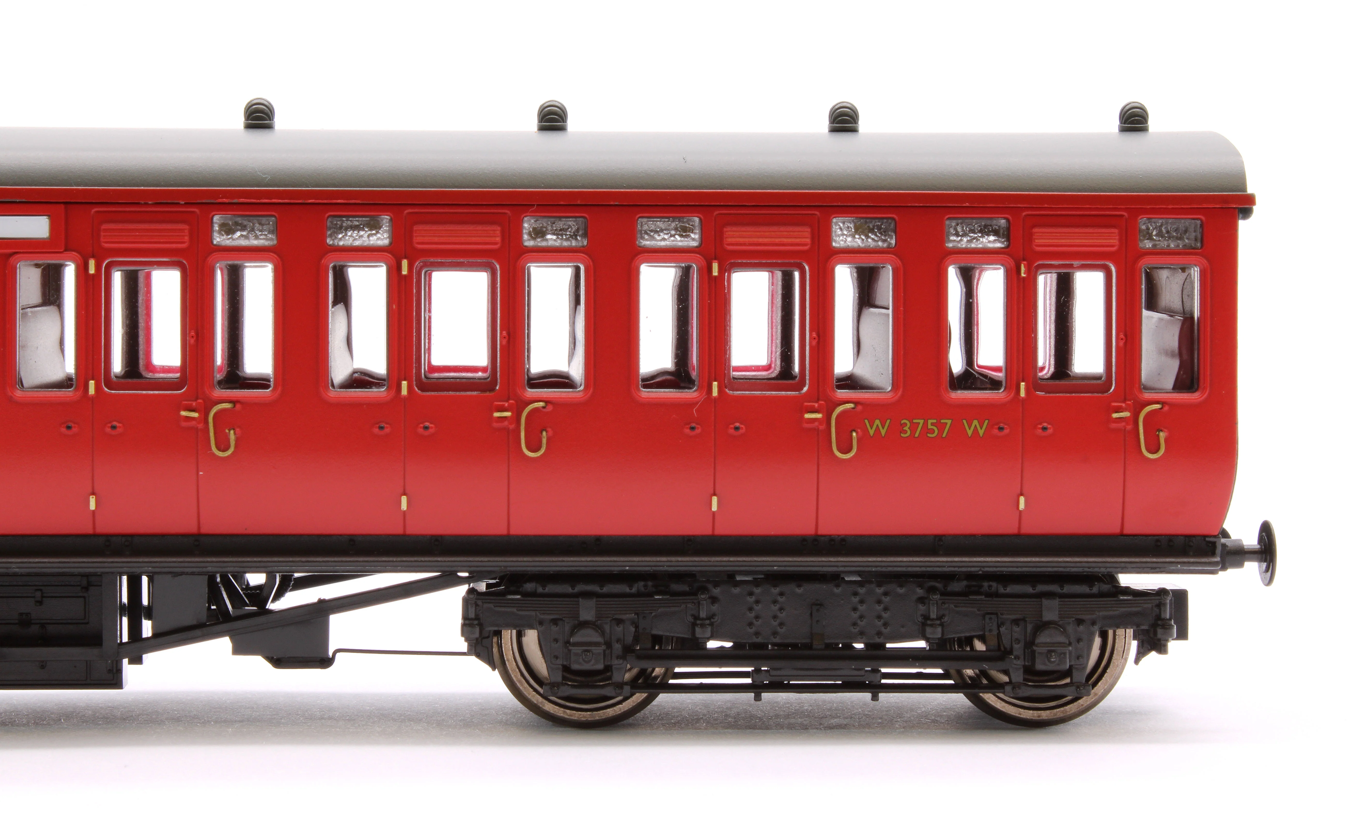 4P-020-501 GWR Toplight Mainline City BR Maroon Second Brake 3757 Set 6 - Image 5