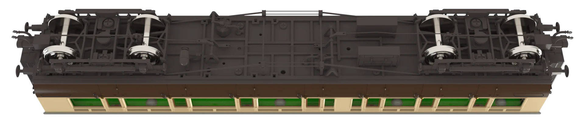 4P-021-203 Corridor GWR Toplight 1930 Chocolate & Cream Twin Cities Composite RH 6941 - Image 3