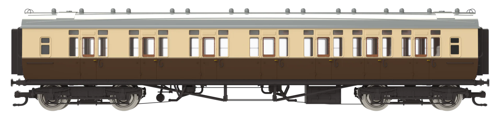 4P-021-503 GWR Corridor Toplight 1947 Chocolate & Cream Great Western Composite RH 6943 - Image 2