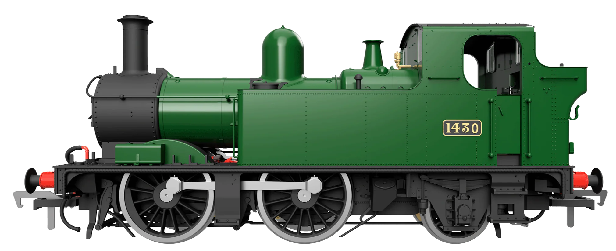 4S-006-003 48XX Class 0-4-2 4871 Green Shirt Button Steam Locomotive - Image 10