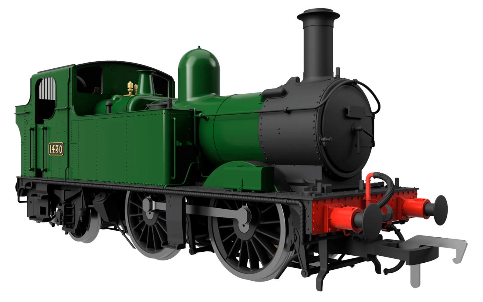 4S-006-003 48XX Class 0-4-2 4871 Green Shirt Button Steam Locomotive - Image 2