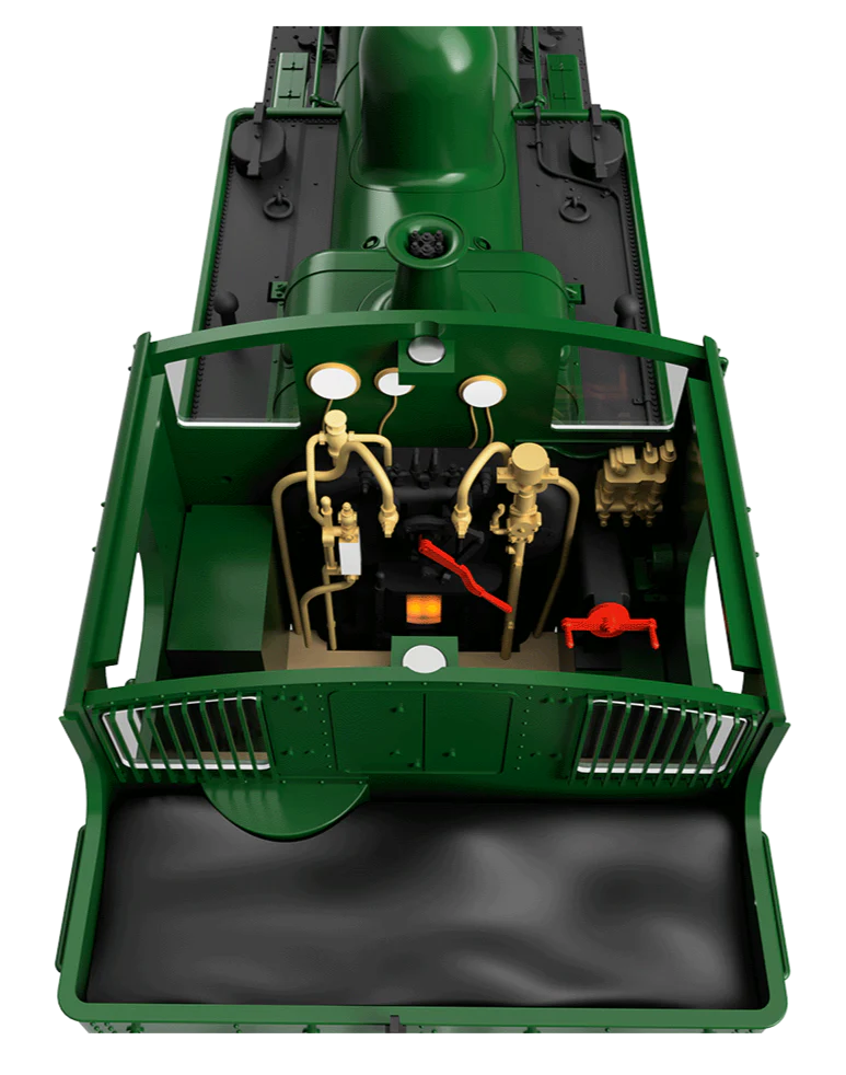 4S-006-003 48XX Class 0-4-2 4871 Green Shirt Button Steam Locomotive - Image 8