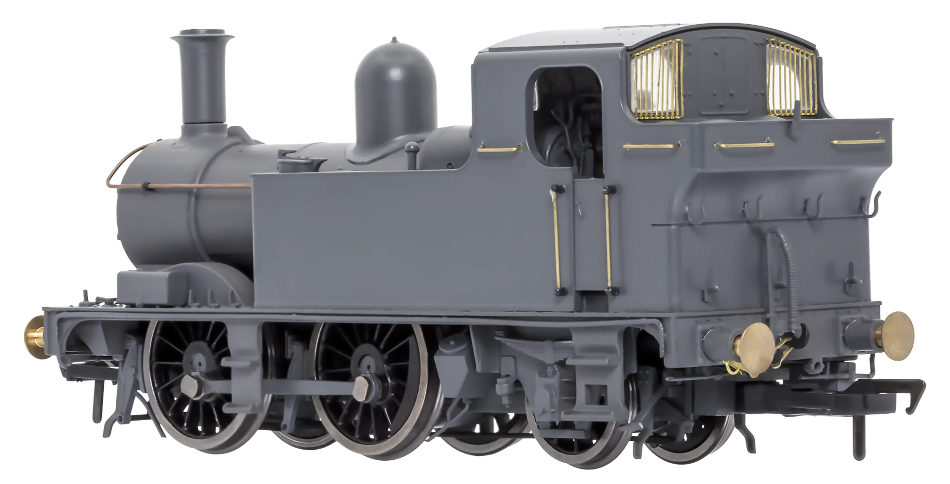 4S-006-021D 14XX Class 0-4-2 1444 BR Green Lined Early Crest Steam Locomotive - DCC Fitted - Image 5