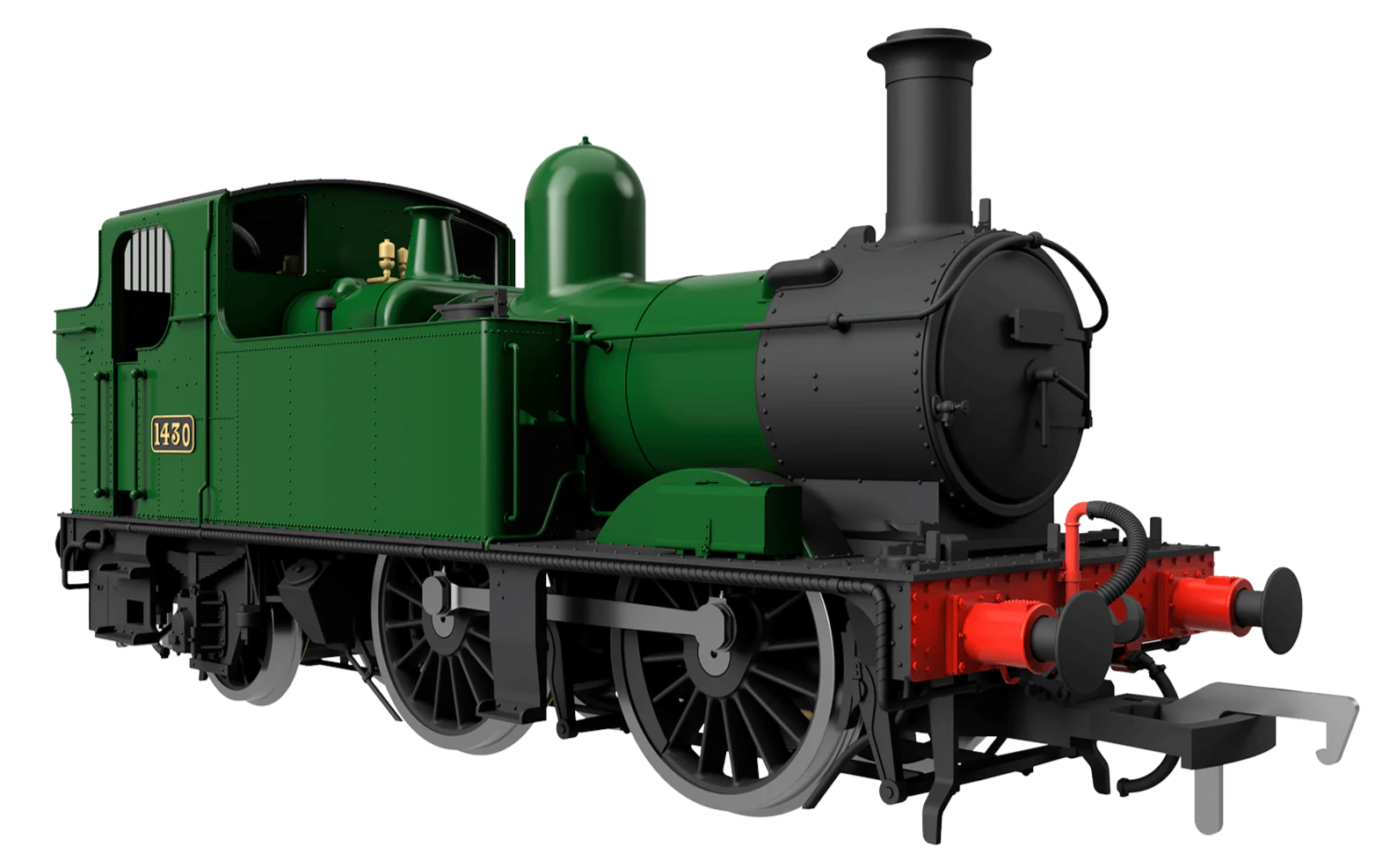 4S-006-023 14XX Class 0-4-2 1401 BR Black GWR Steam Locomotive - Image 2