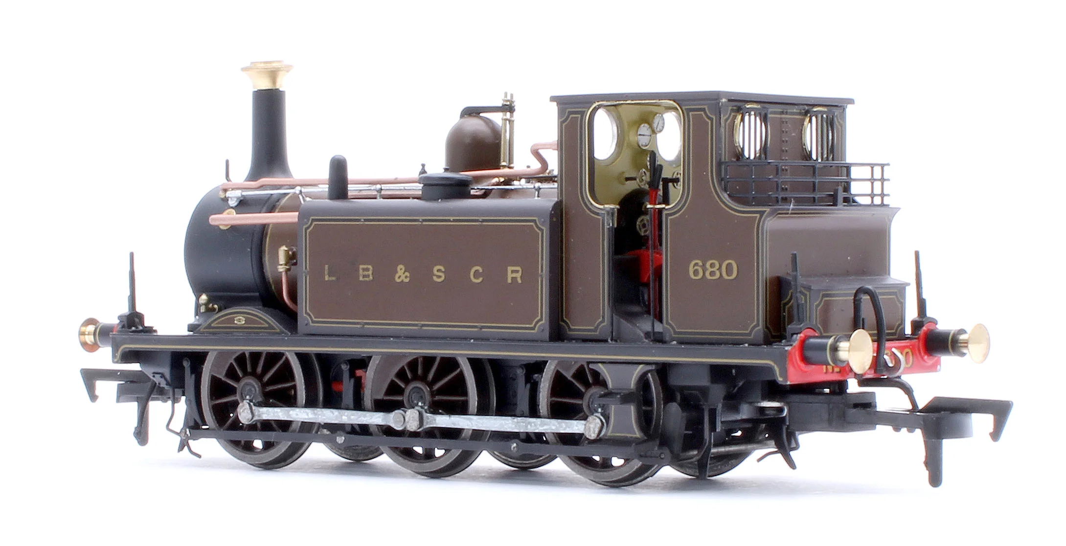 4S-010-013S Class A1X Terrier 0-6-0T LBSCR Marsh Umber '680' Steam Locomotive - DCC Sound - Image 3