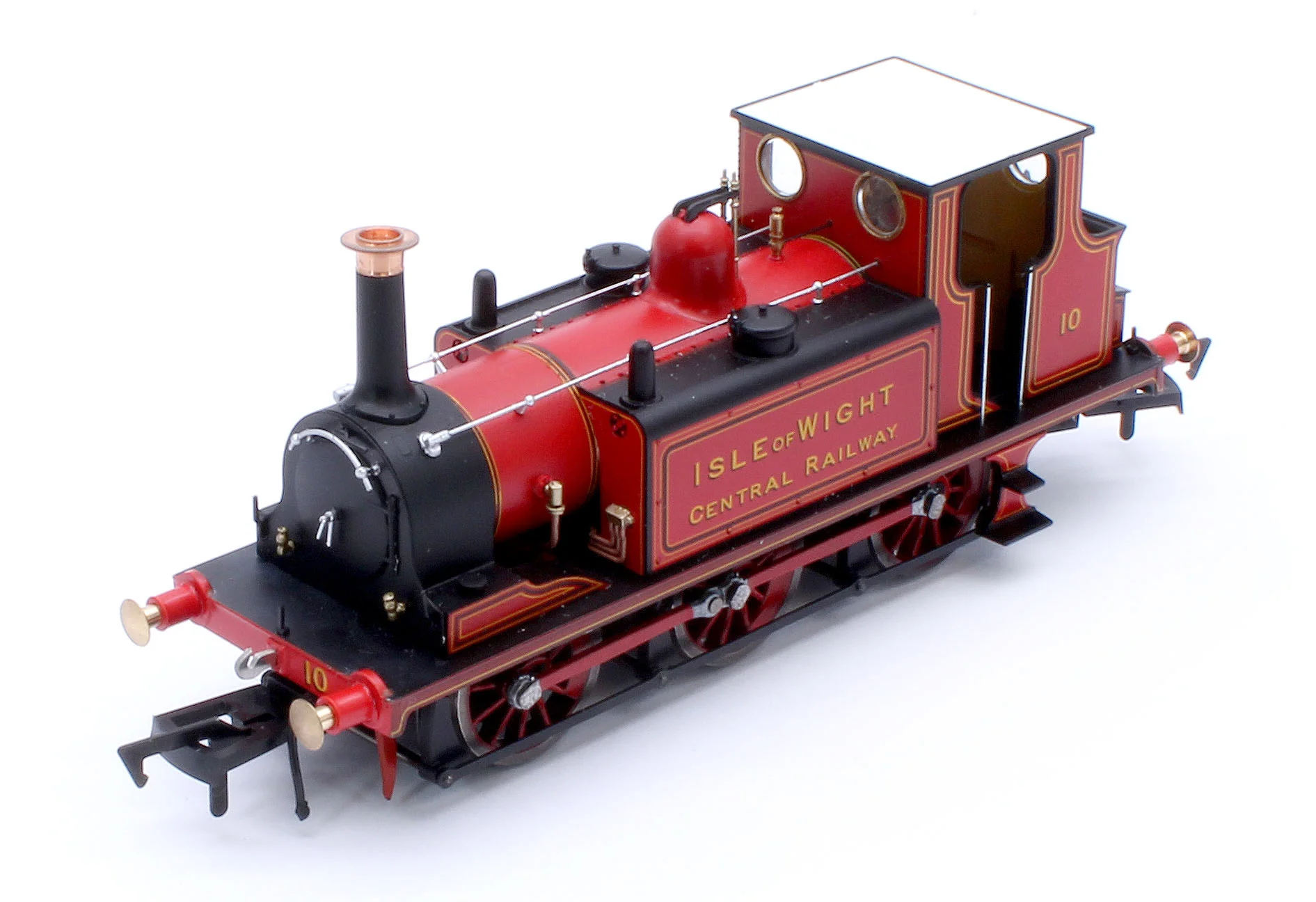 4S-010-014 Class A1 Terrier 0-6-0T Isle of Wight Central Railway Red '10' Steam Locomotive - Image 13