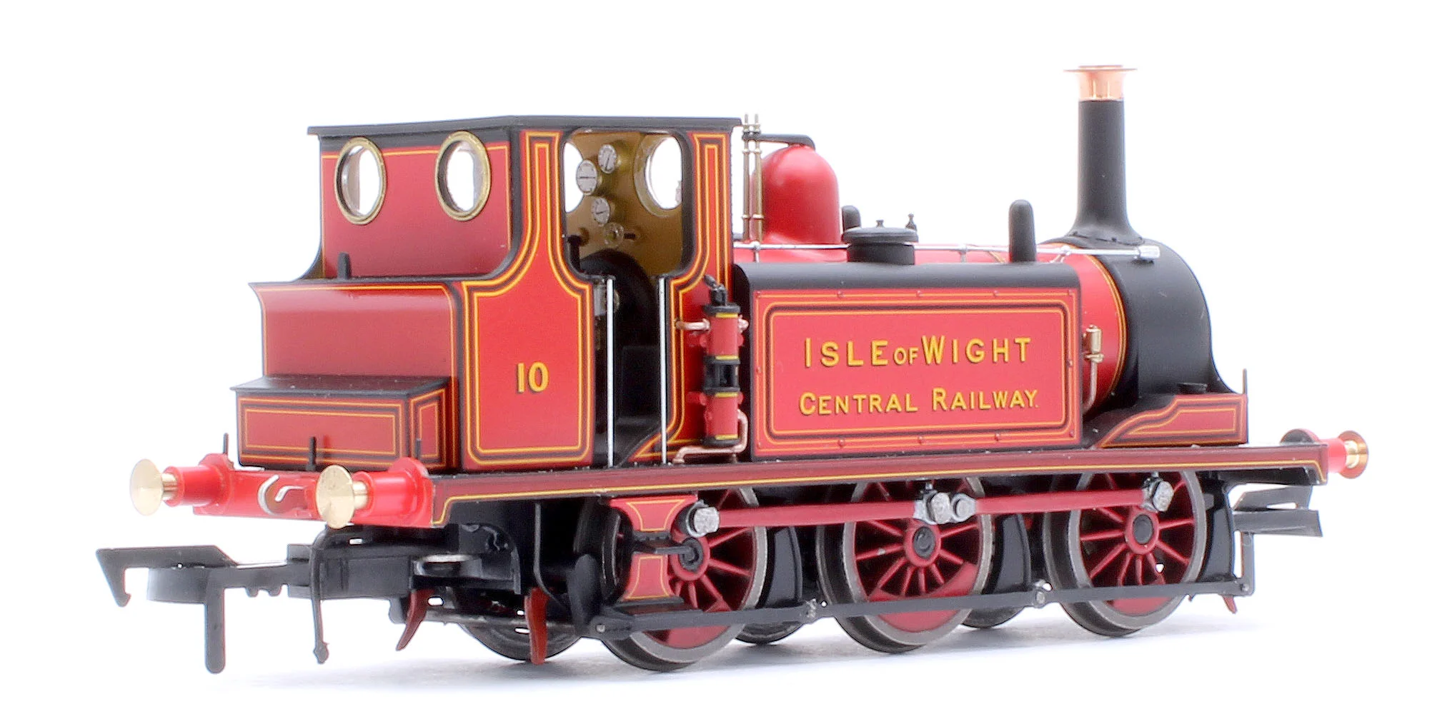 4S-010-014 Class A1 Terrier 0-6-0T Isle of Wight Central Railway Red '10' Steam Locomotive - Image 5
