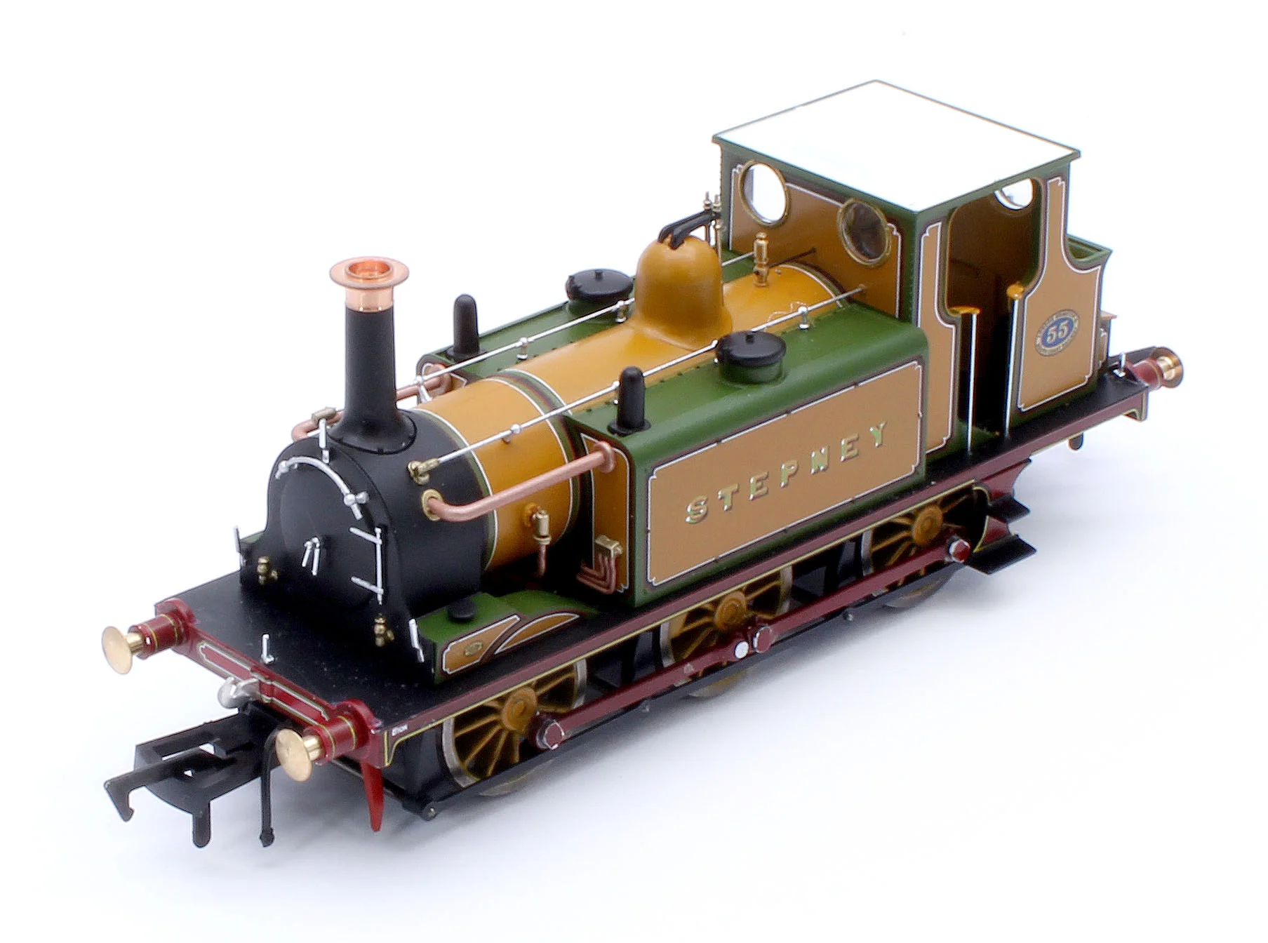 4S-010-015 Class A1 Terrier 0-6-0T LBSCR Improved Engine Green 'Stepney' '55' Steam Locomotive - Image 13