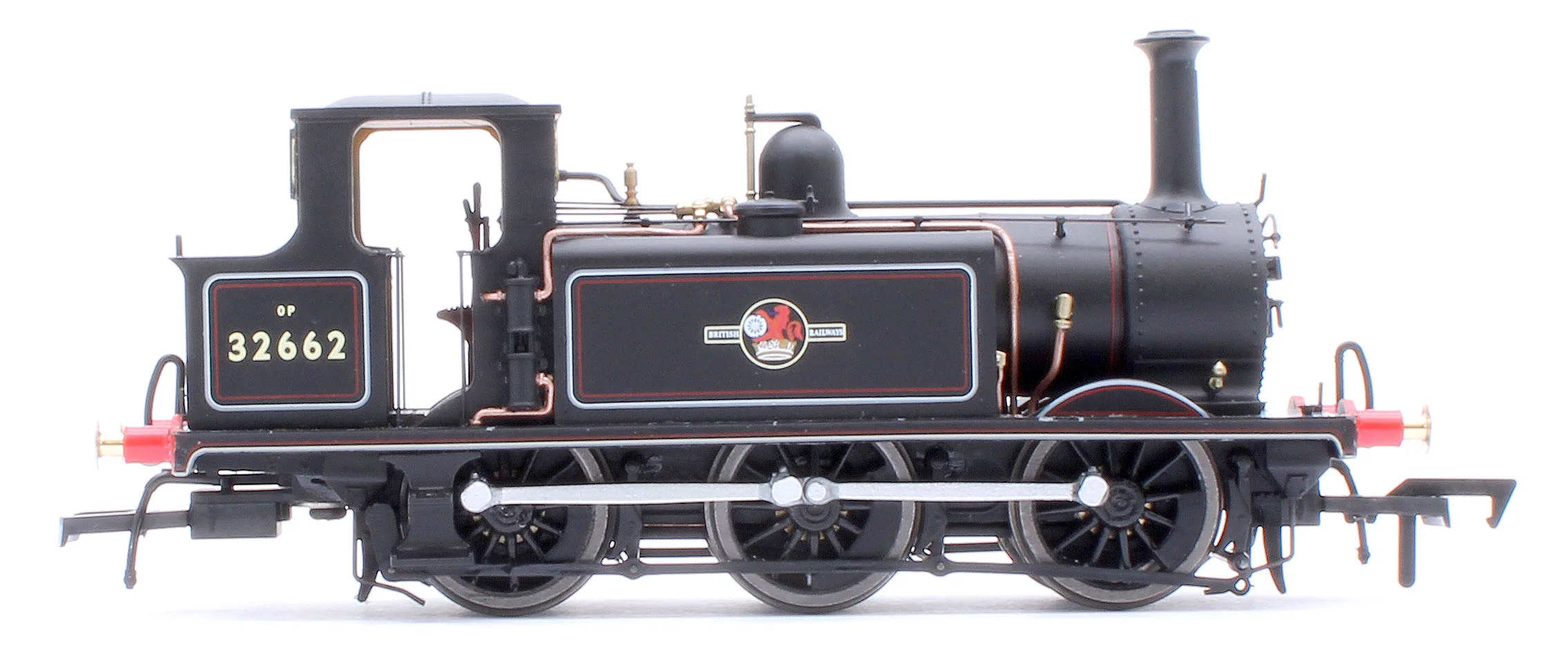 4S-010-017S Class A1X Terrier 0-6-0T BR Lined Black Late Crest '32662' Steam Locomotive - DCC Sound - Image 5