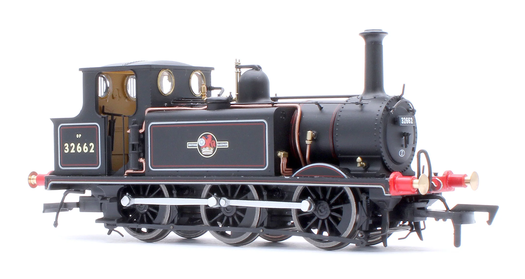 4S-010-017S Class A1X Terrier 0-6-0T BR Lined Black Late Crest '32662' Steam Locomotive - DCC Sound - Image 6