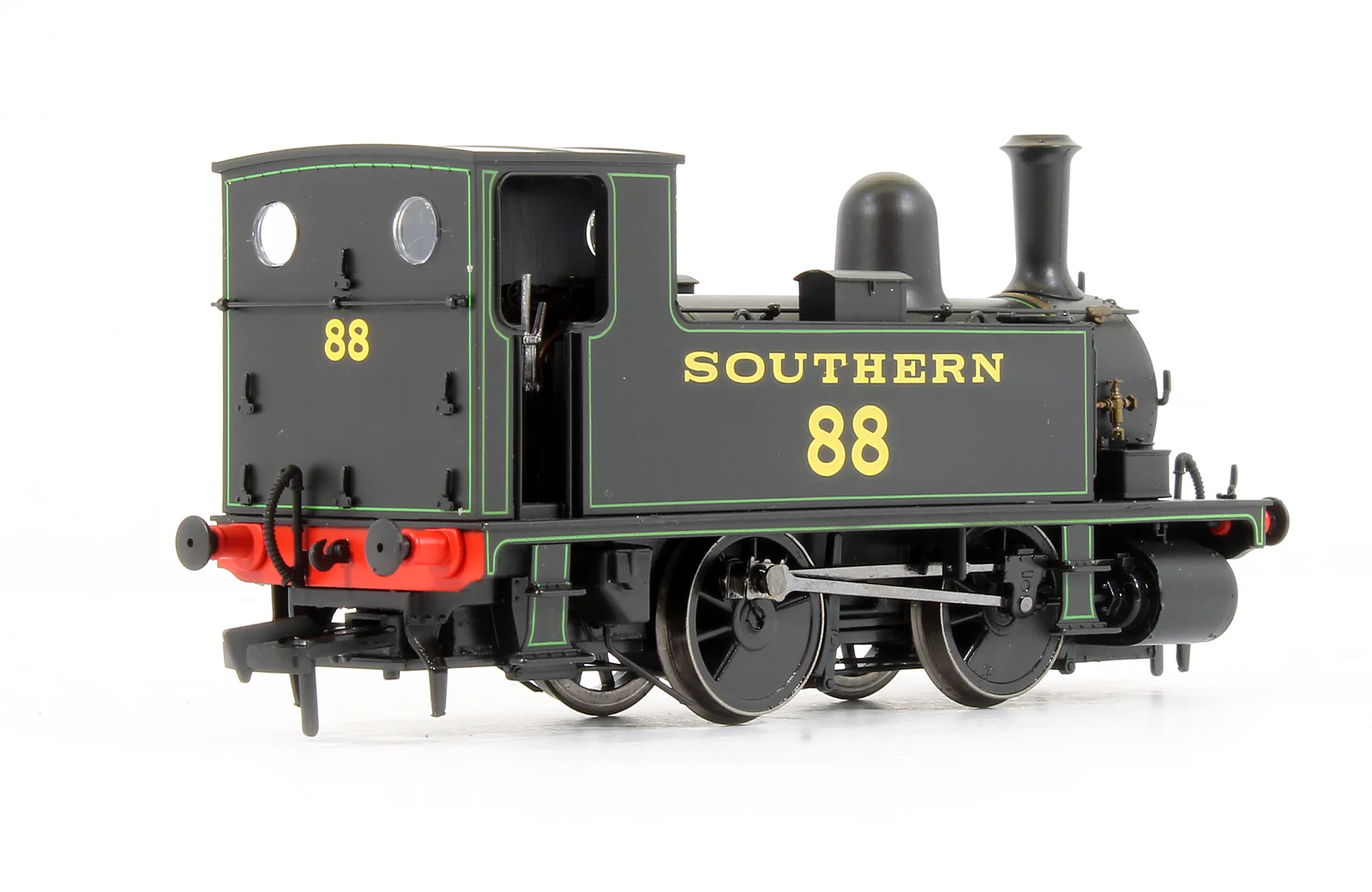 4S-018-003 B4 0-4-0T Southern Black Lined Green '88' Steam Locomotive - Image 2