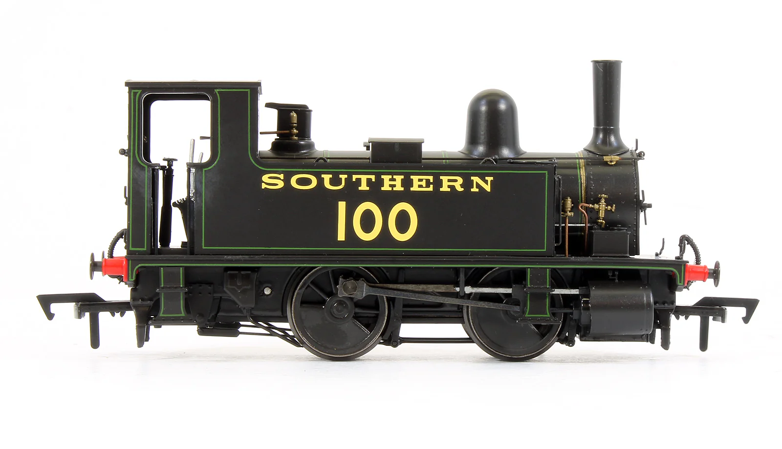 4S-018-008 B4 0-4-0T Southern Lined Green '100' Steam Locomotive - Image 3