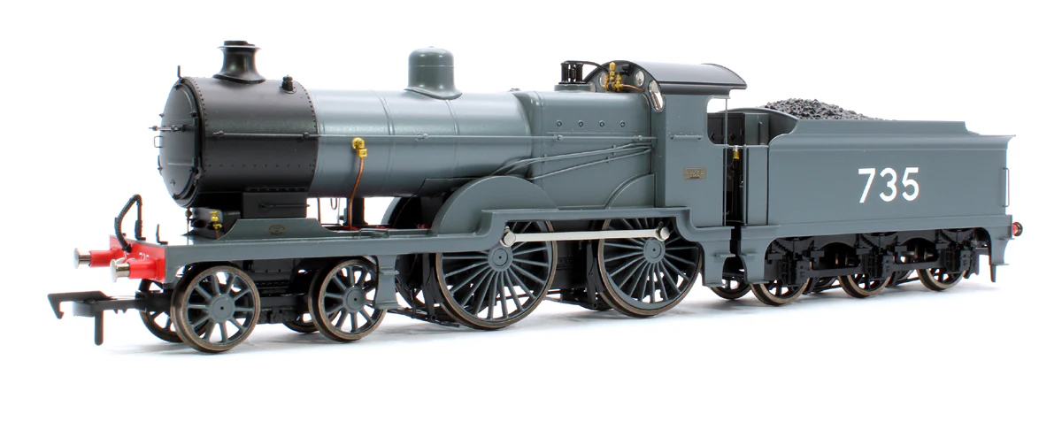 4S-028-001 SECR Maunsell D1 Class SECR Grey 4-4-0 Steam Locomotive No.735