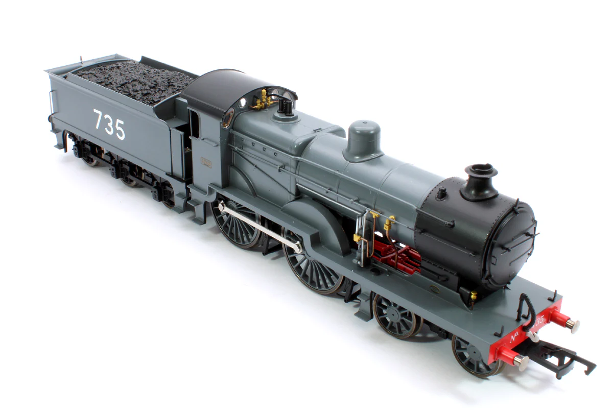 4S-028-001 SECR Maunsell D1 Class SECR Grey 4-4-0 Steam Locomotive No.735 - Image 11