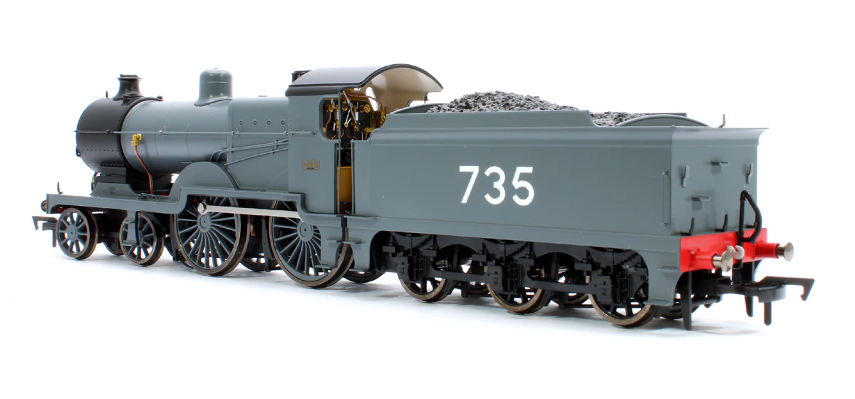 4S-028-001 SECR Maunsell D1 Class SECR Grey 4-4-0 Steam Locomotive No.735 - Image 2