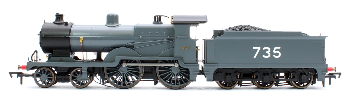 4S-028-001 SECR Maunsell D1 Class SECR Grey 4-4-0 Steam Locomotive No.735 - Image 5
