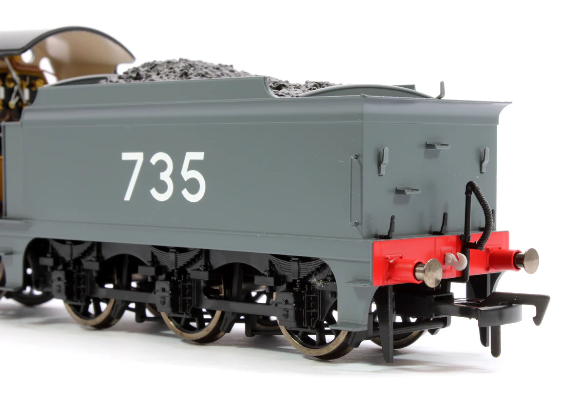 4S-028-001 SECR Maunsell D1 Class SECR Grey 4-4-0 Steam Locomotive No.735 - Image 9
