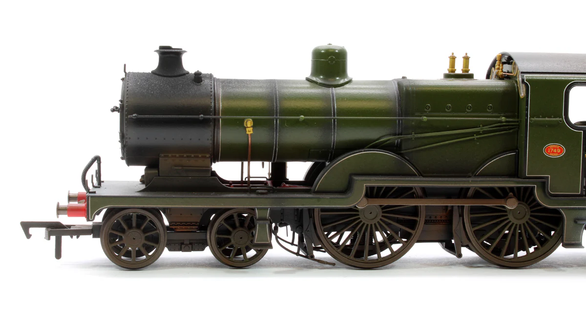 4S-028-002DWL Highly Detailed Premium Weathered SECR Maunsell D1 Class Southern SR Maunsell Olive Green 4-4-0 Steam Locomotive No.1749 - Image 6