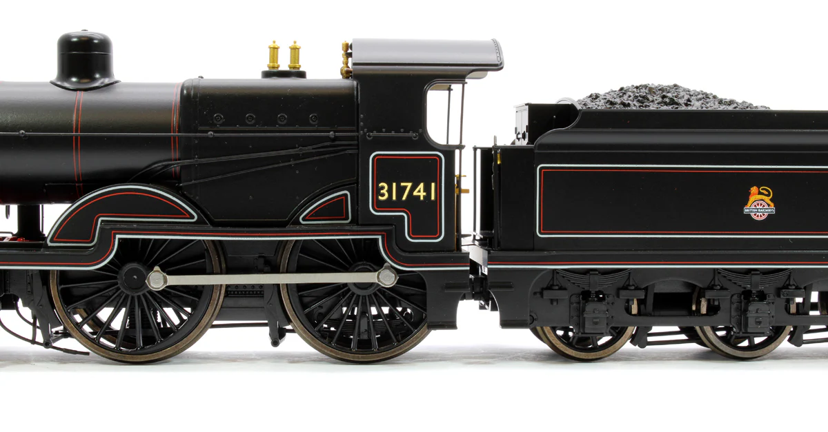 4S-028-004 SECR Maunsell D1 Class BR Black (Early Crest) 4-4-0 Steam Locomotive No.31741 - Image 6