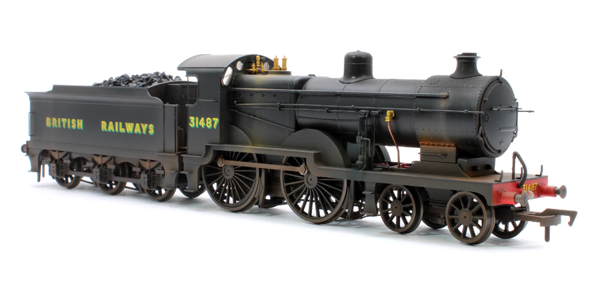 4S-028-006DWL Highly Detailed Premium Weathered SECR Maunsell D1 Class BR Black (Sunshine Lettering) 4-4-0 Steam Locomotive No.31487 - Image 4
