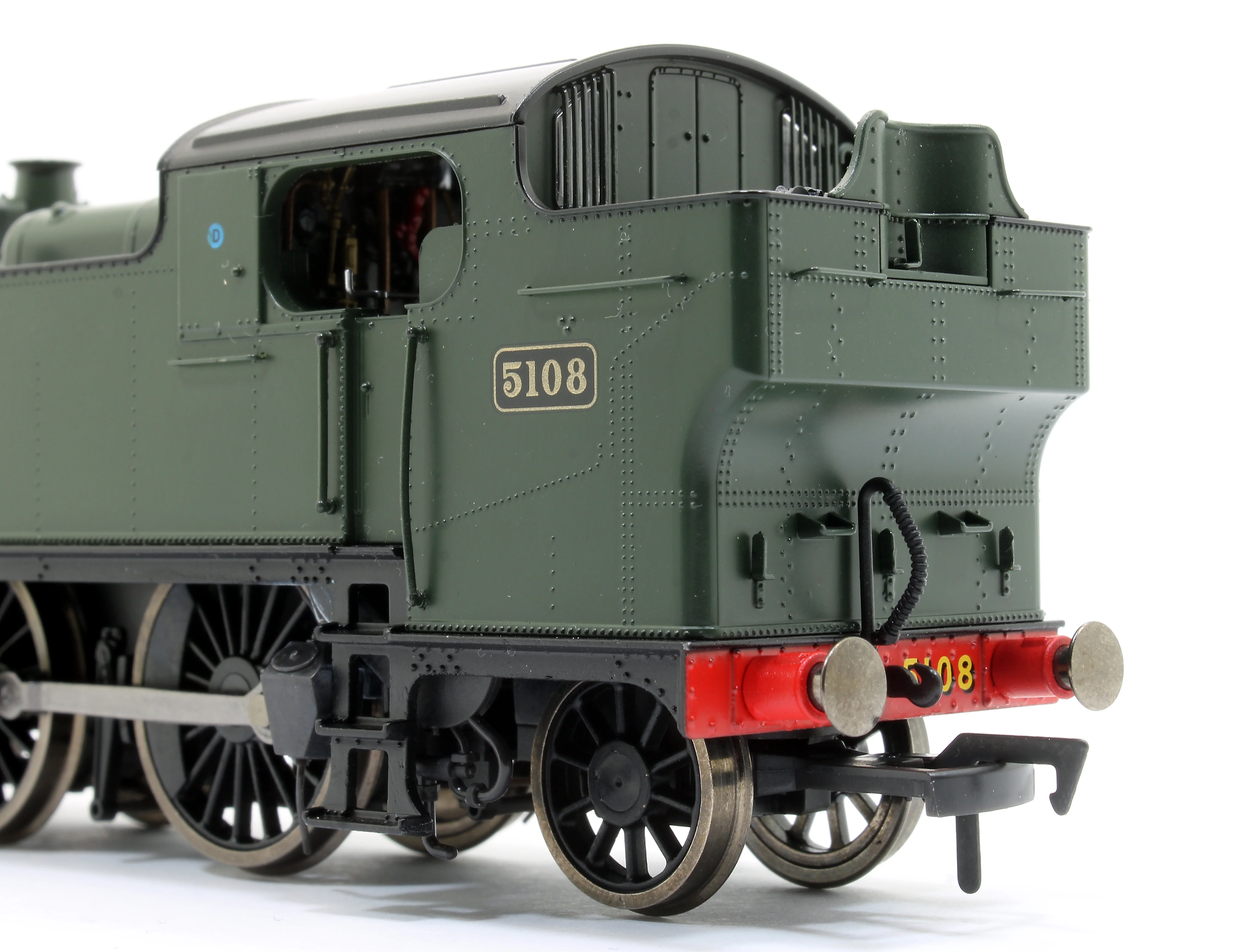 4S-041-003 Large Prairie 2-6-2 Tank Locomotive #5108 in GWR Green Shirt Button Roundel - Image 6