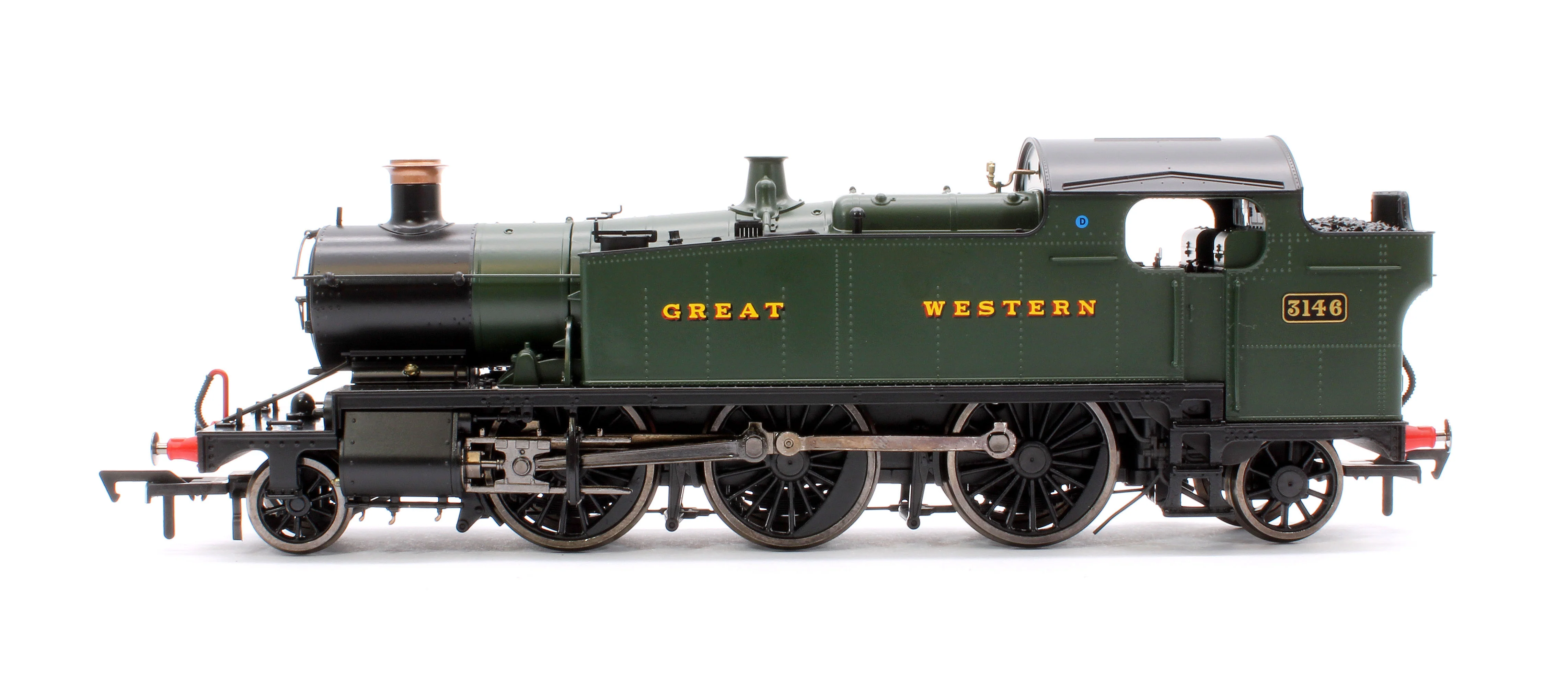 4S-041-008 Large Prairie 3146 GWR Green Great Western Steam Locomotive - Image 5