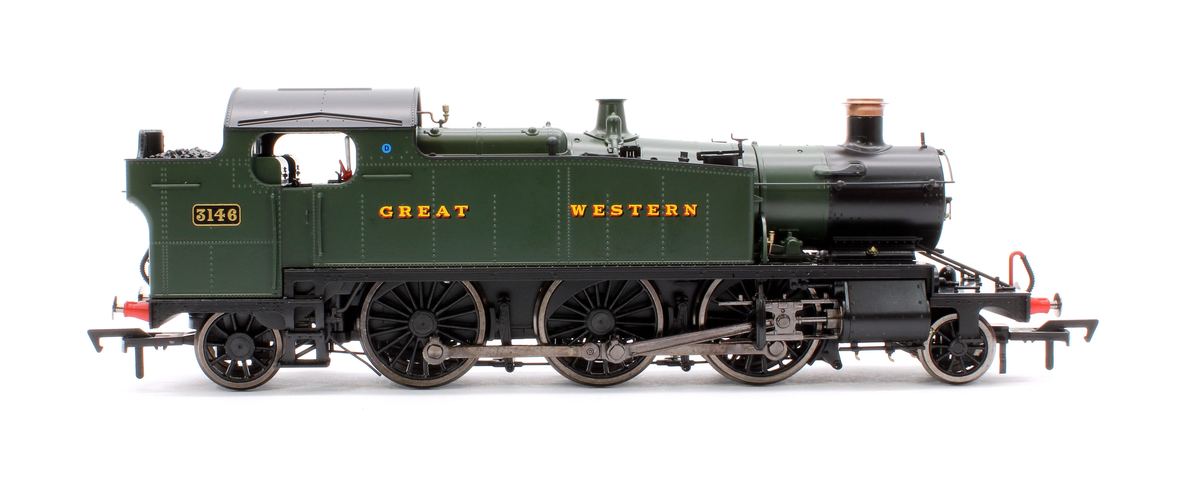 4S-041-008 Large Prairie 3146 GWR Green Great Western Steam Locomotive - Image 6