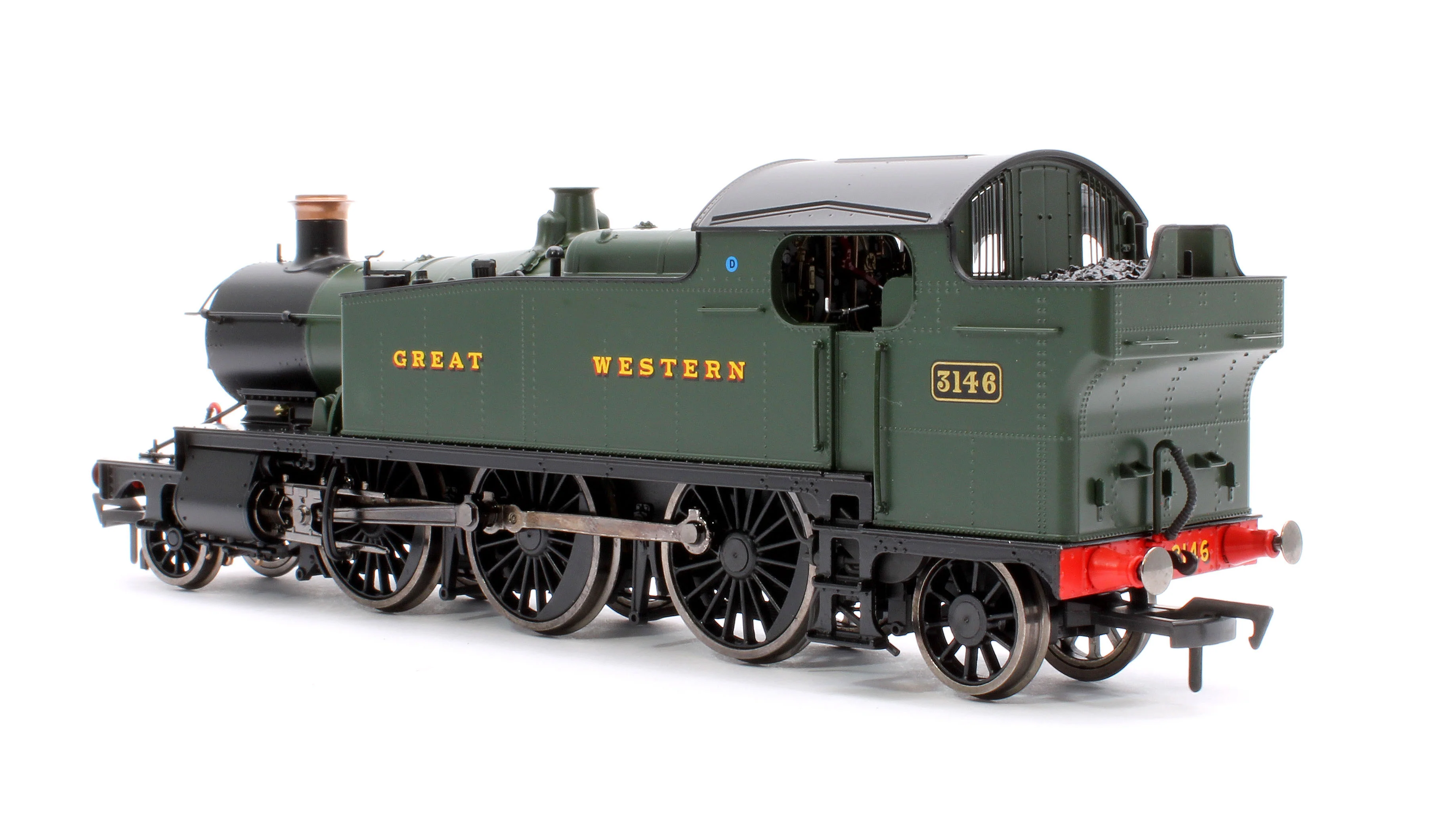 4S-041-008D Large Prairie 3146 GWR Green Great Western Steam Locomotive - DCC Fitted - Image 2