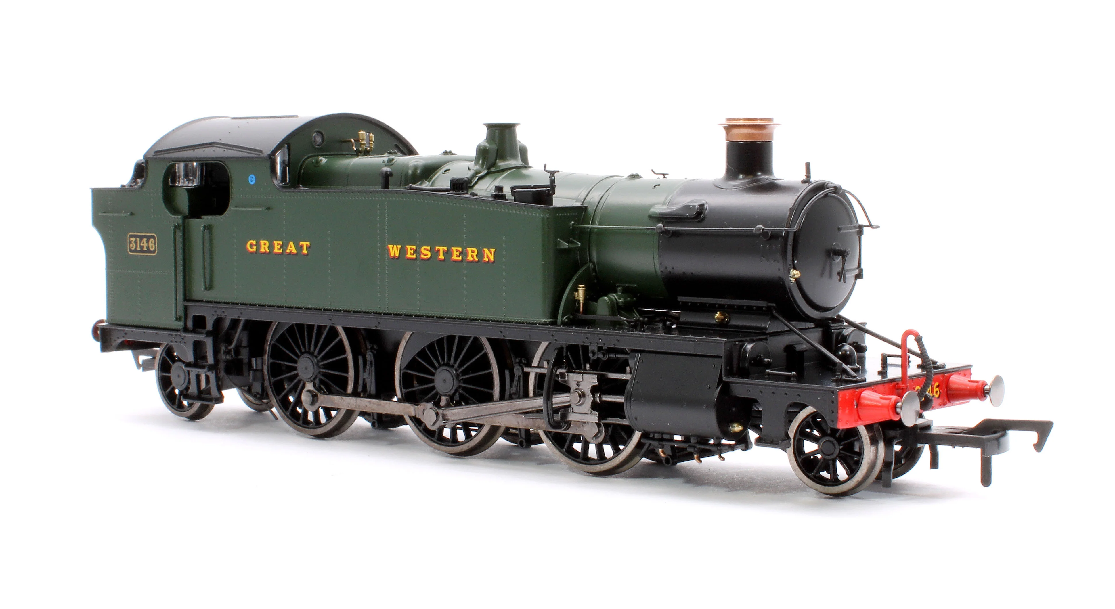 4S-041-008D Large Prairie 3146 GWR Green Great Western Steam Locomotive - DCC Fitted - Image 4