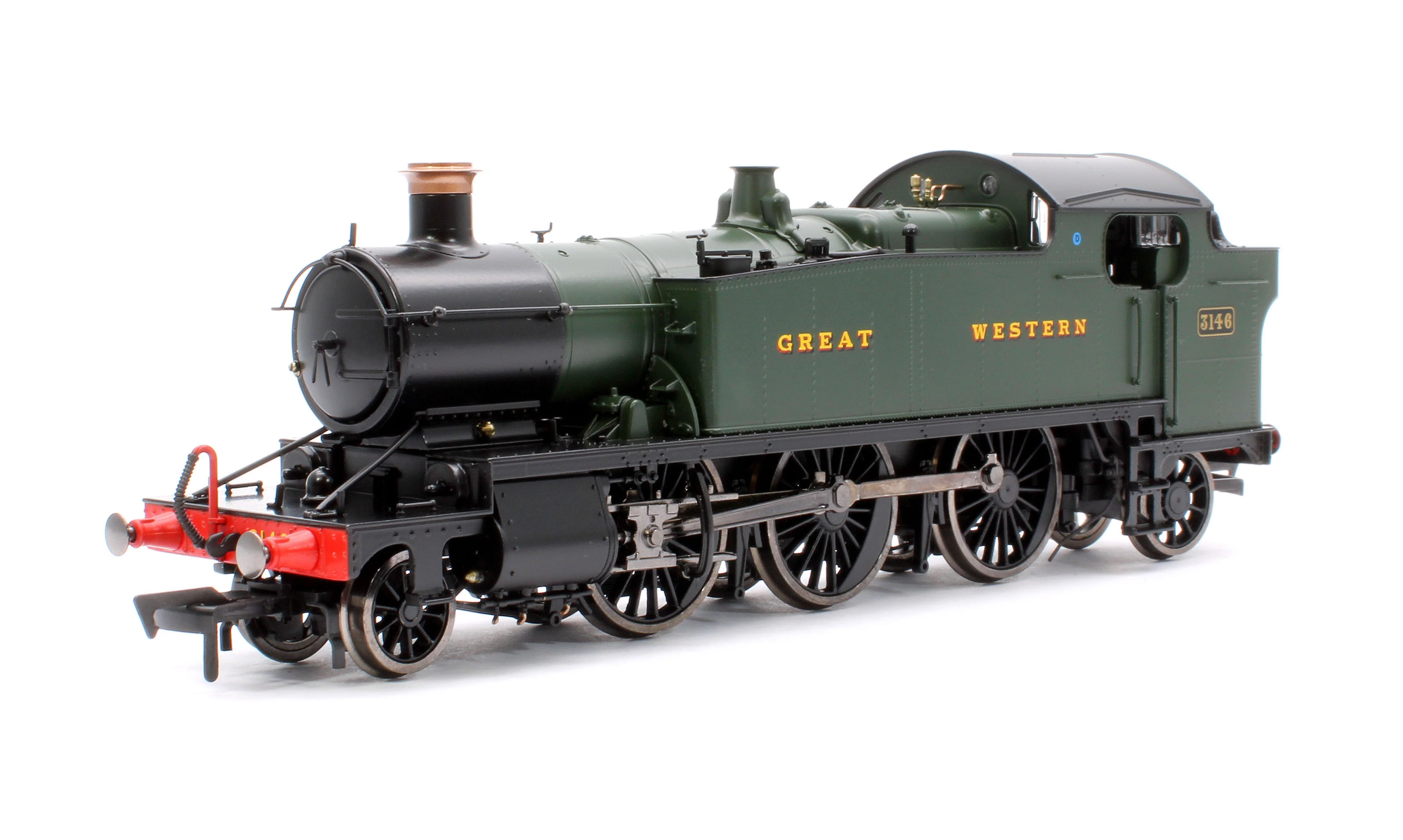 4S-041-008S Large Prairie 3146 GWR Green Great Western Steam Locomotive - DCC Sound