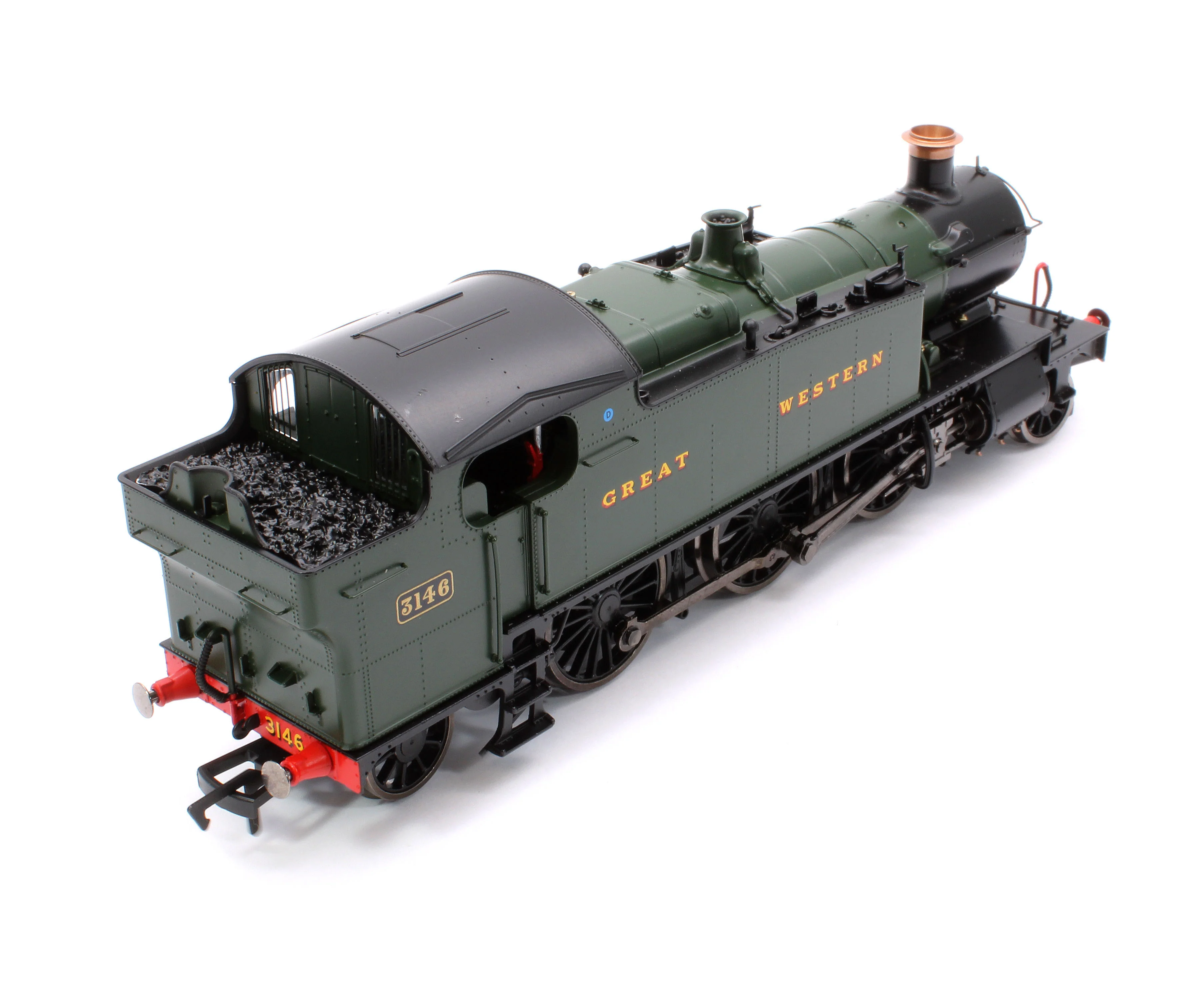 4S-041-008S Large Prairie 3146 GWR Green Great Western Steam Locomotive - DCC Sound - Image 10