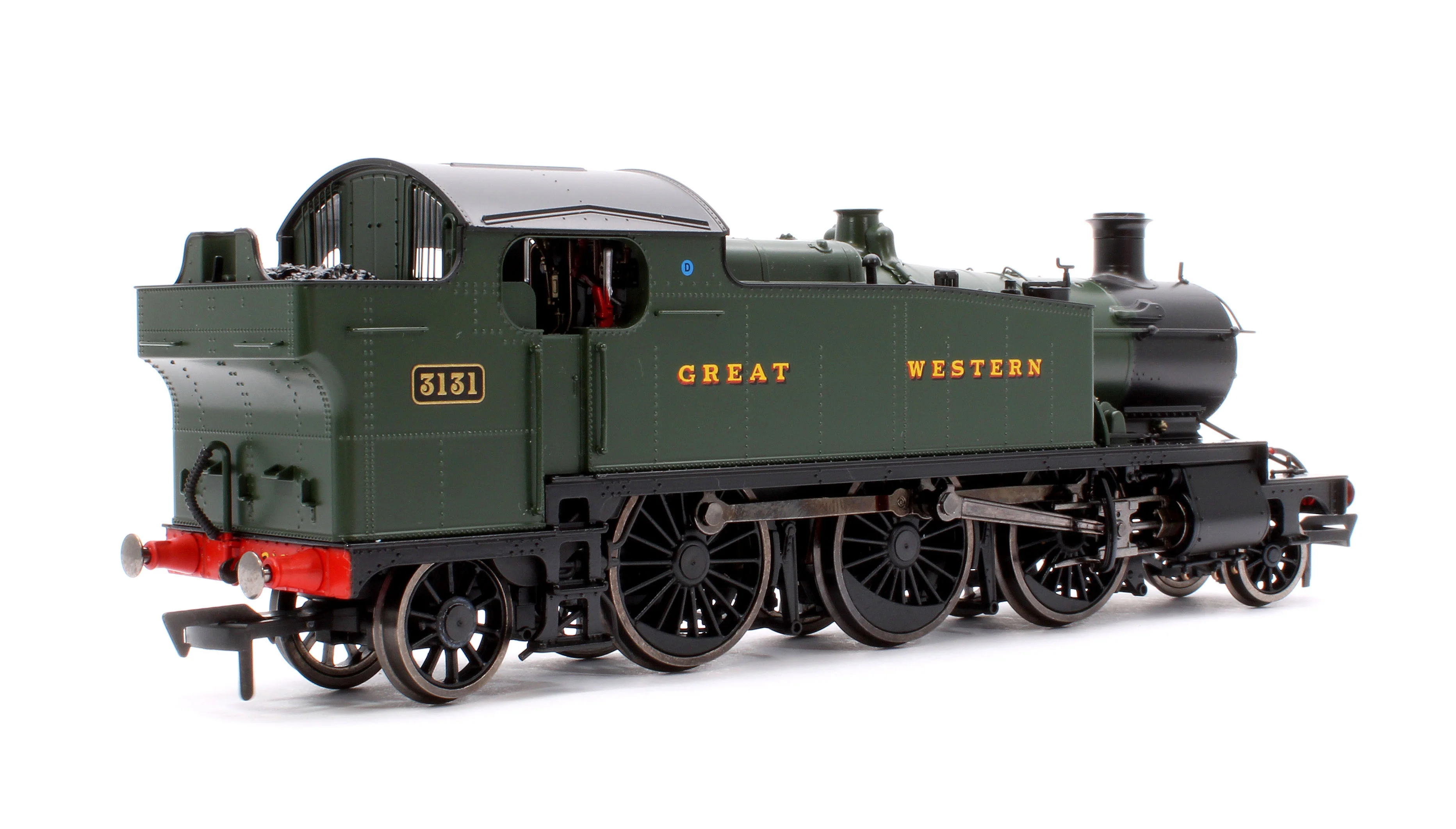 4S-041-009 Large Prairie 3131 GWR Green Great Western Steam Locomotive - Image 3