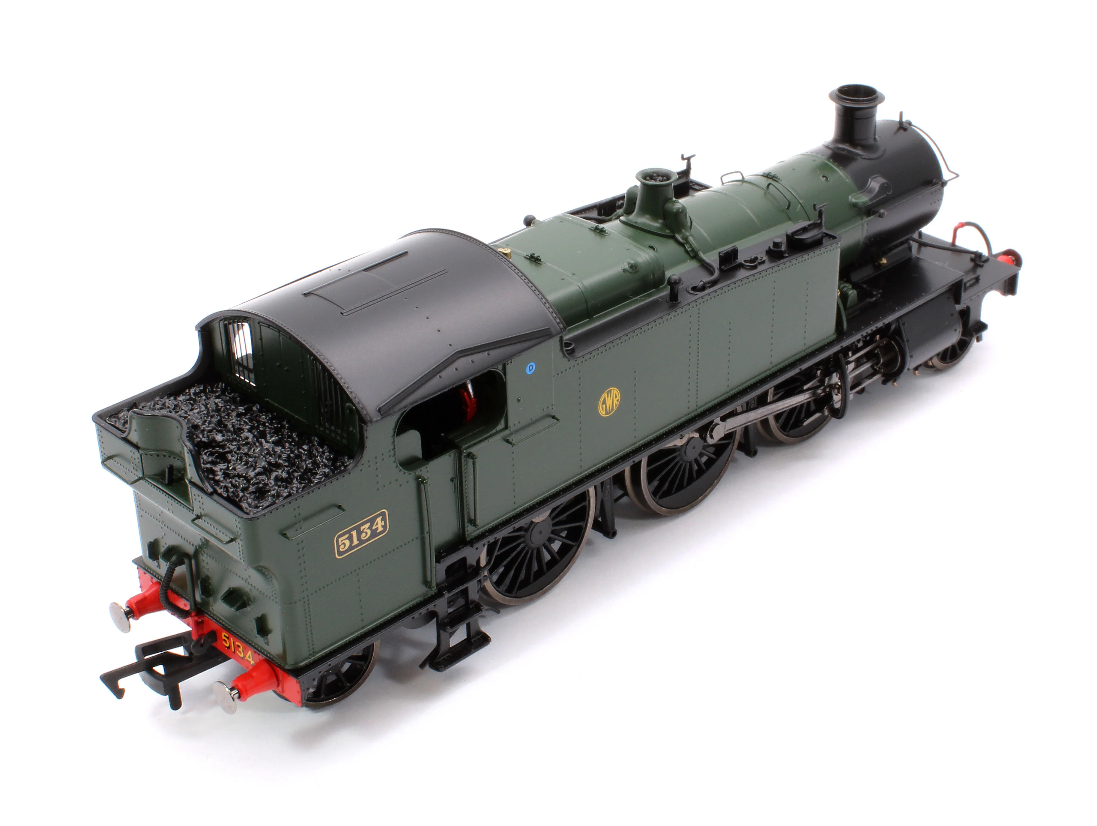 4S-041-010D Large Prairie 5134 GWR Green Shirt Button Steam Locomotive - DCC Fitted - Image 10