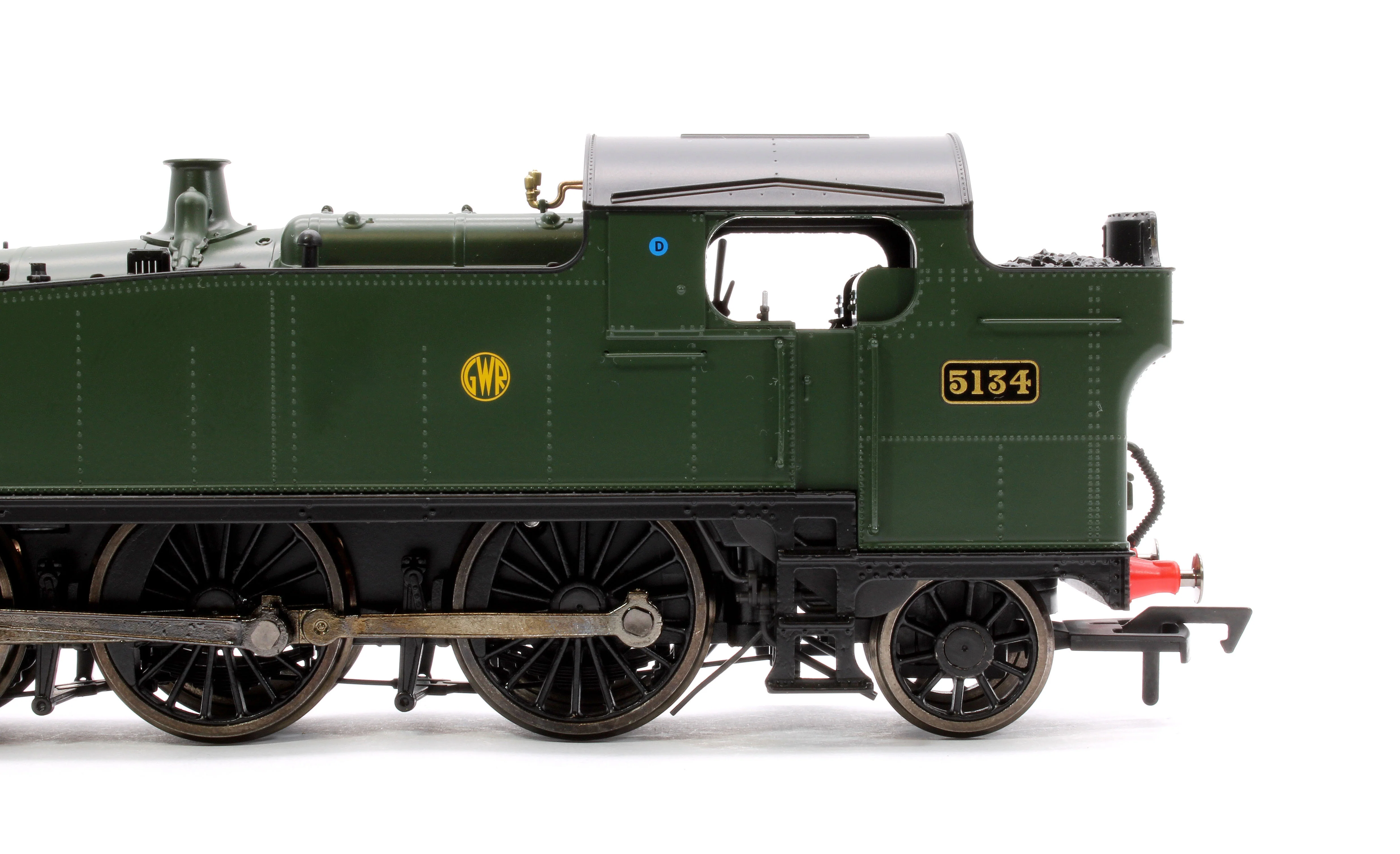 4S-041-010D Large Prairie 5134 GWR Green Shirt Button Steam Locomotive - DCC Fitted - Image 8